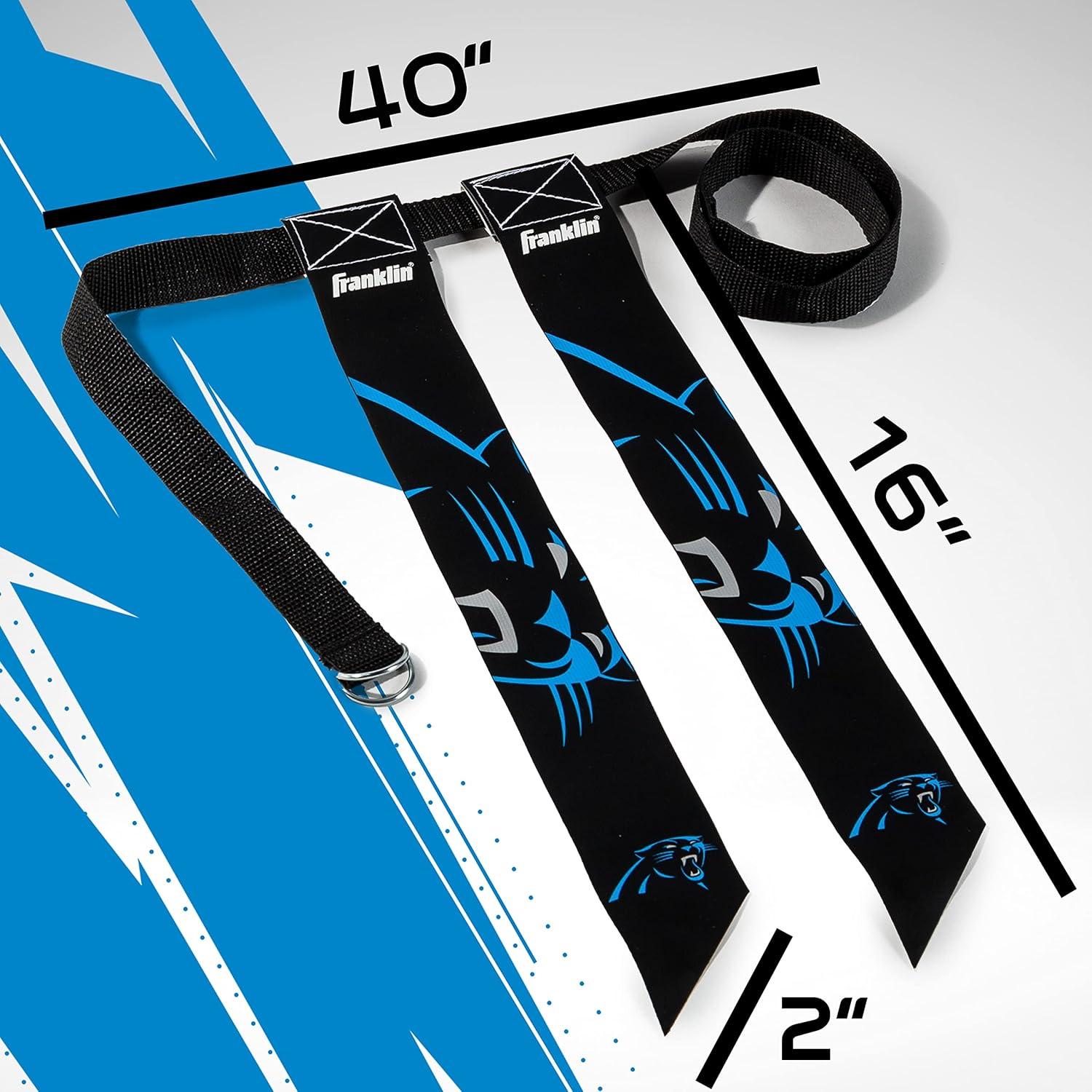 image:imageFranklin Sports NFL Team Flag Football Sets Belts Flags Kids Adults Fits Up to 36 Waist NFL LicensedCarolina Panthers