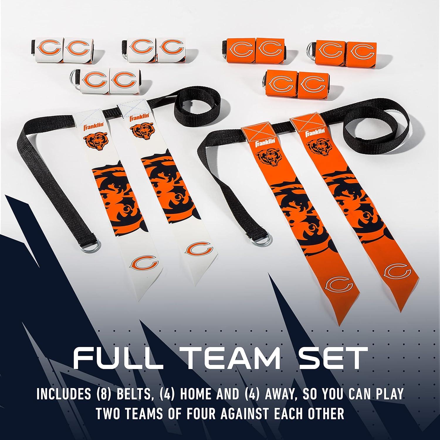 image:imageFranklin Sports NFL Team Flag Football Sets Belts Flags Kids Adults Fits Up to 36 Waist NFL LicensedChicago Bears