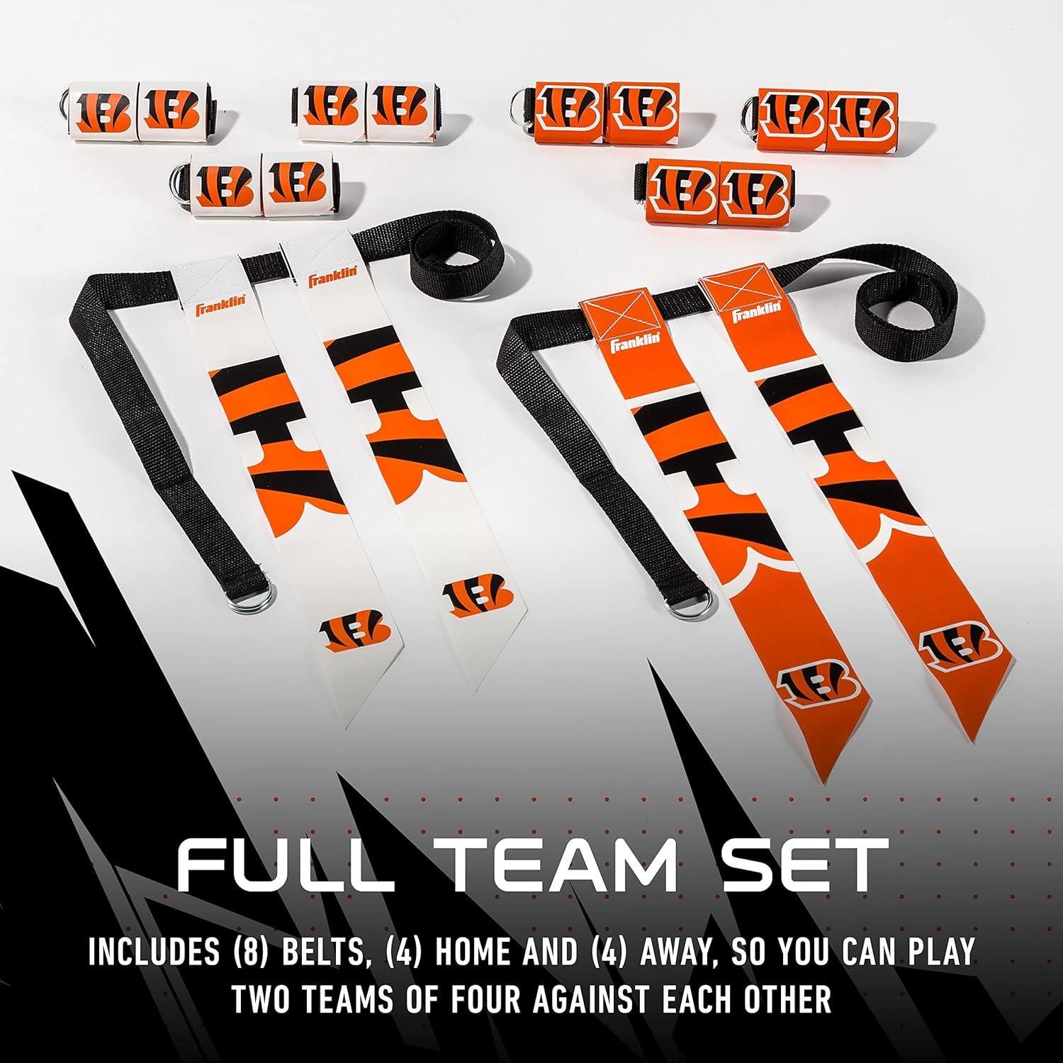 image:imageFranklin Sports NFL Team Flag Football Sets Belts Flags Kids Adults Fits Up to 36 Waist NFL LicensedCincinnati Bengals