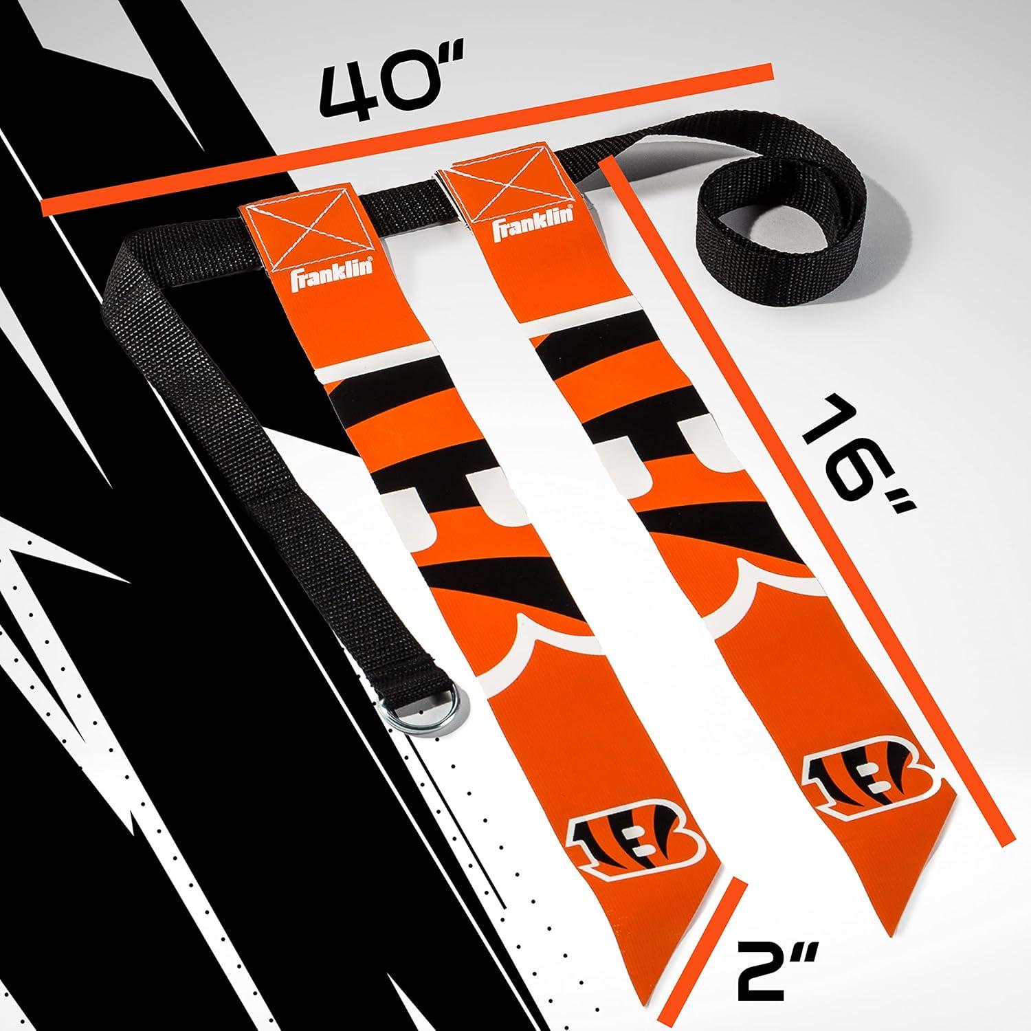 image:imageFranklin Sports NFL Team Flag Football Sets Belts Flags Kids Adults Fits Up to 36 Waist NFL LicensedCincinnati Bengals