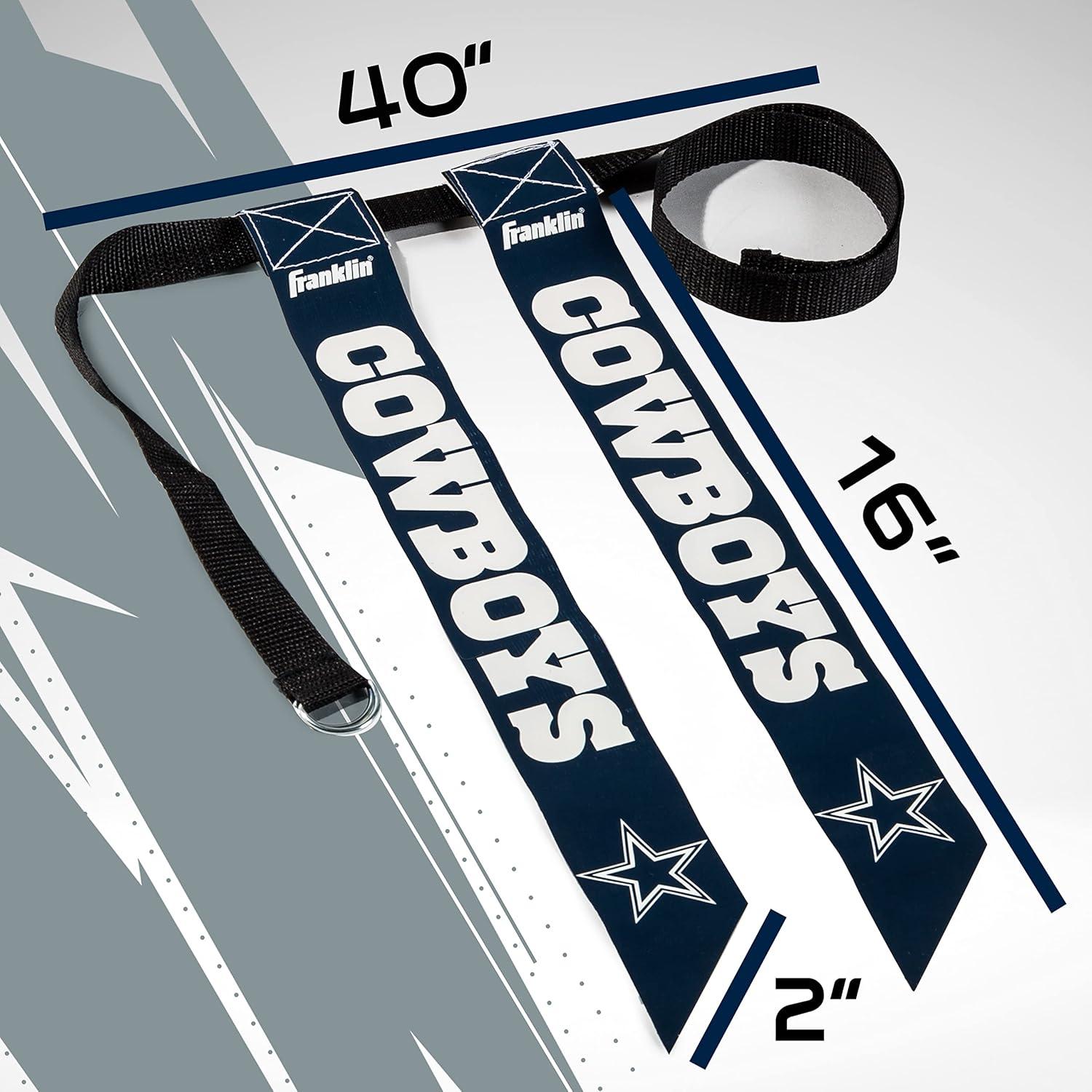 image:imageFranklin Sports NFL Team Flag Football Sets Belts Flags Kids Adults Fits Up to 36 Waist NFL LicensedDallas Cowboys