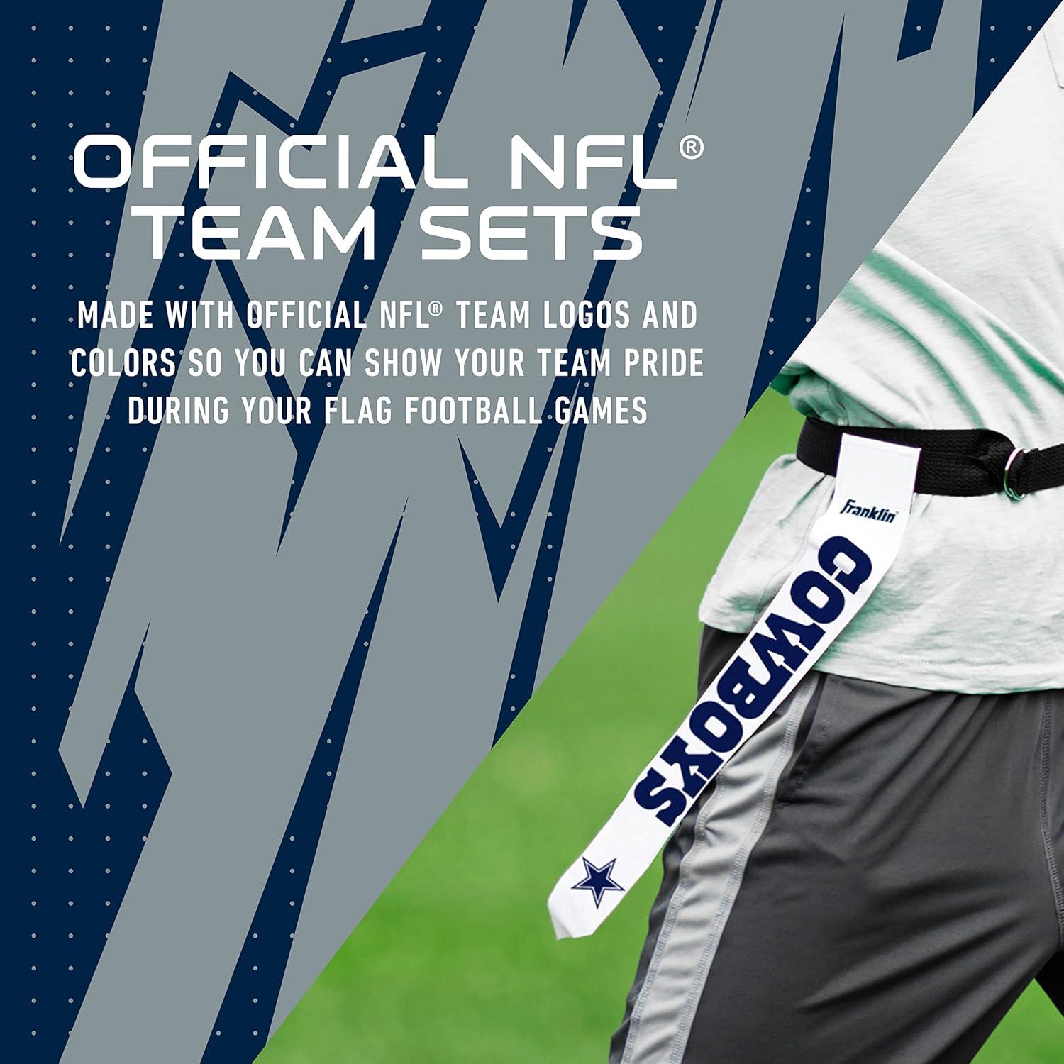 image:imageFranklin Sports NFL Team Flag Football Sets Belts Flags Kids Adults Fits Up to 36 Waist NFL LicensedDallas Cowboys