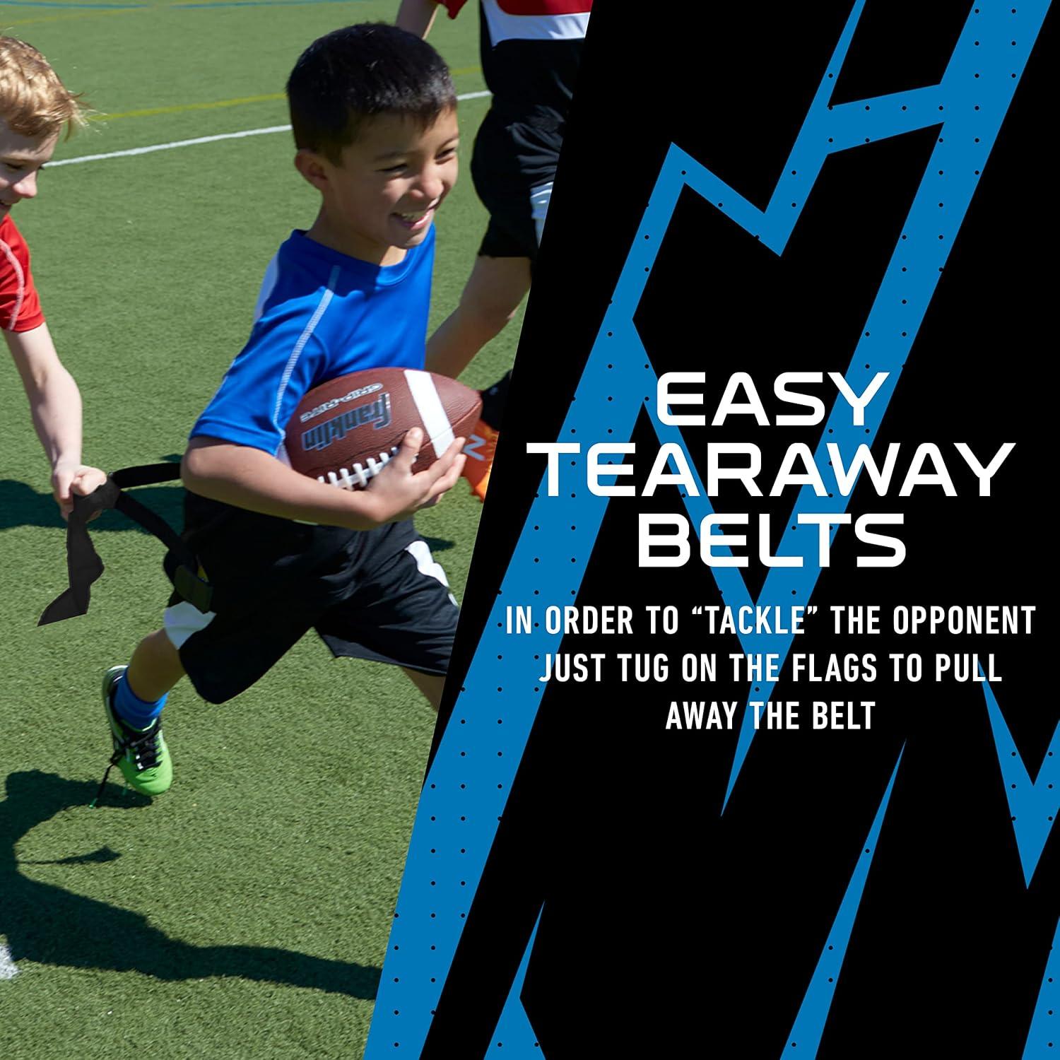 image:imageFranklin Sports NFL Team Flag Football Sets Belts Flags Kids Adults Fits Up to 36 Waist NFL LicensedDetroit Lions