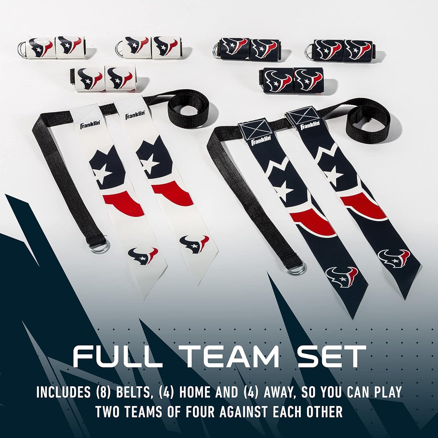 image:imageFranklin Sports NFL Team Flag Football Sets Belts Flags Kids Adults Fits Up to 36 Waist NFL LicensedHouston Texans