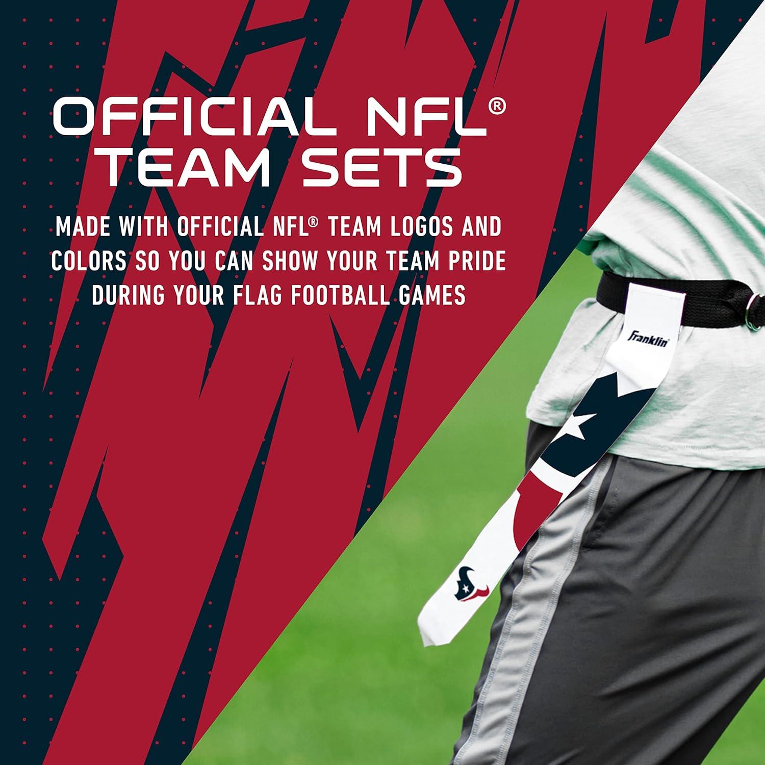 image:imageFranklin Sports NFL Team Flag Football Sets Belts Flags Kids Adults Fits Up to 36 Waist NFL LicensedHouston Texans