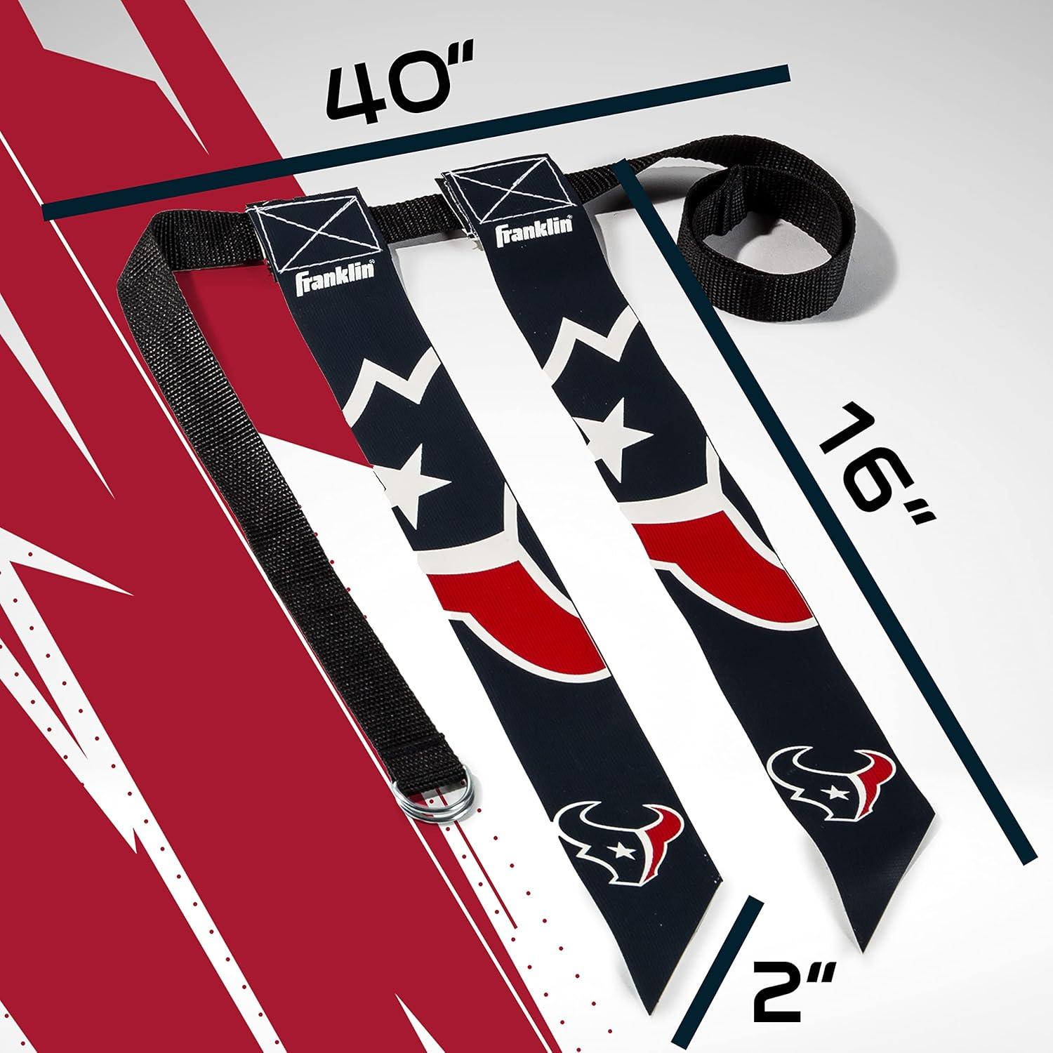 image:imageFranklin Sports NFL Team Flag Football Sets Belts Flags Kids Adults Fits Up to 36 Waist NFL LicensedHouston Texans