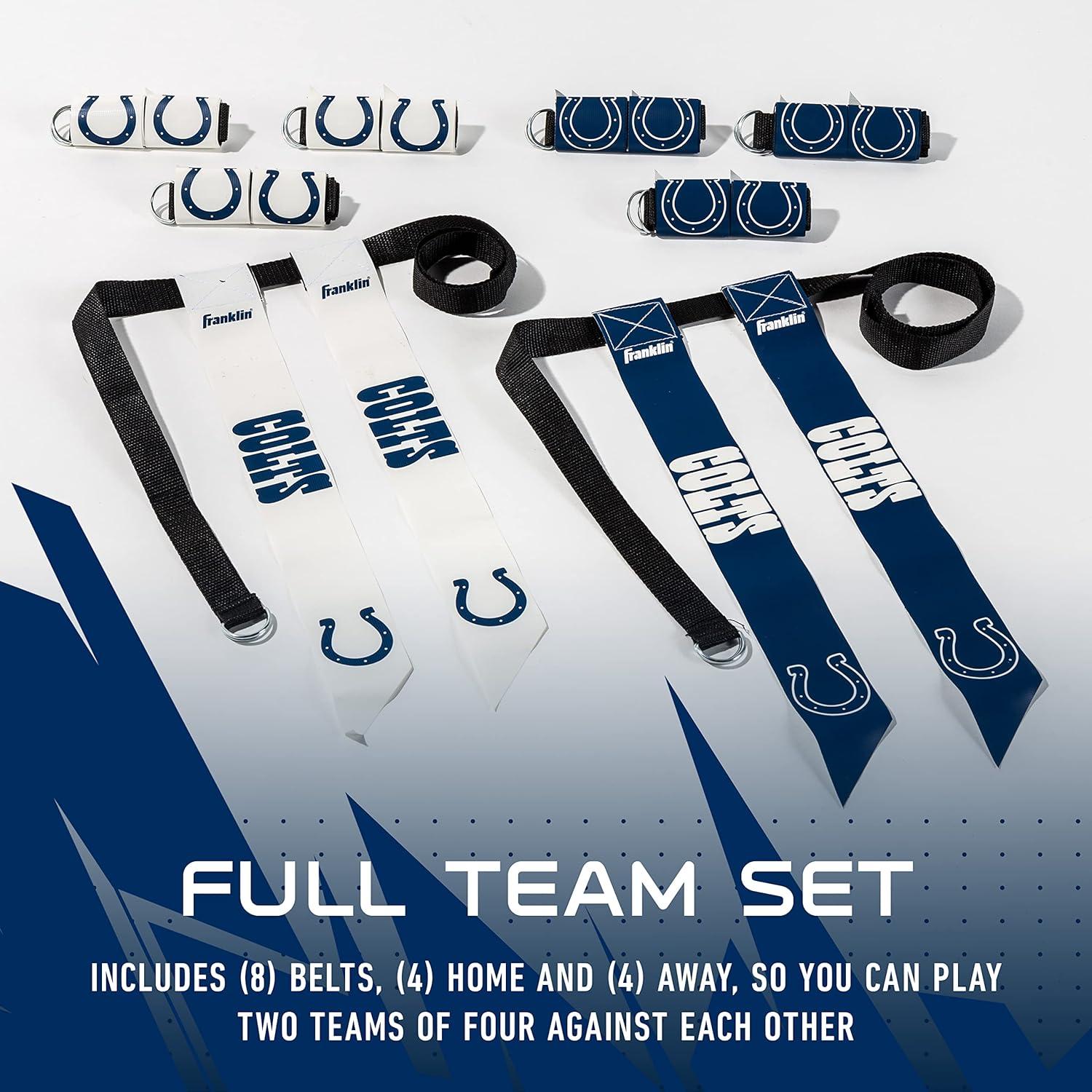 image:imageFranklin Sports NFL Team Flag Football Sets Belts Flags Kids Adults Fits Up to 36 Waist NFL LicensedIndianapolis Colts