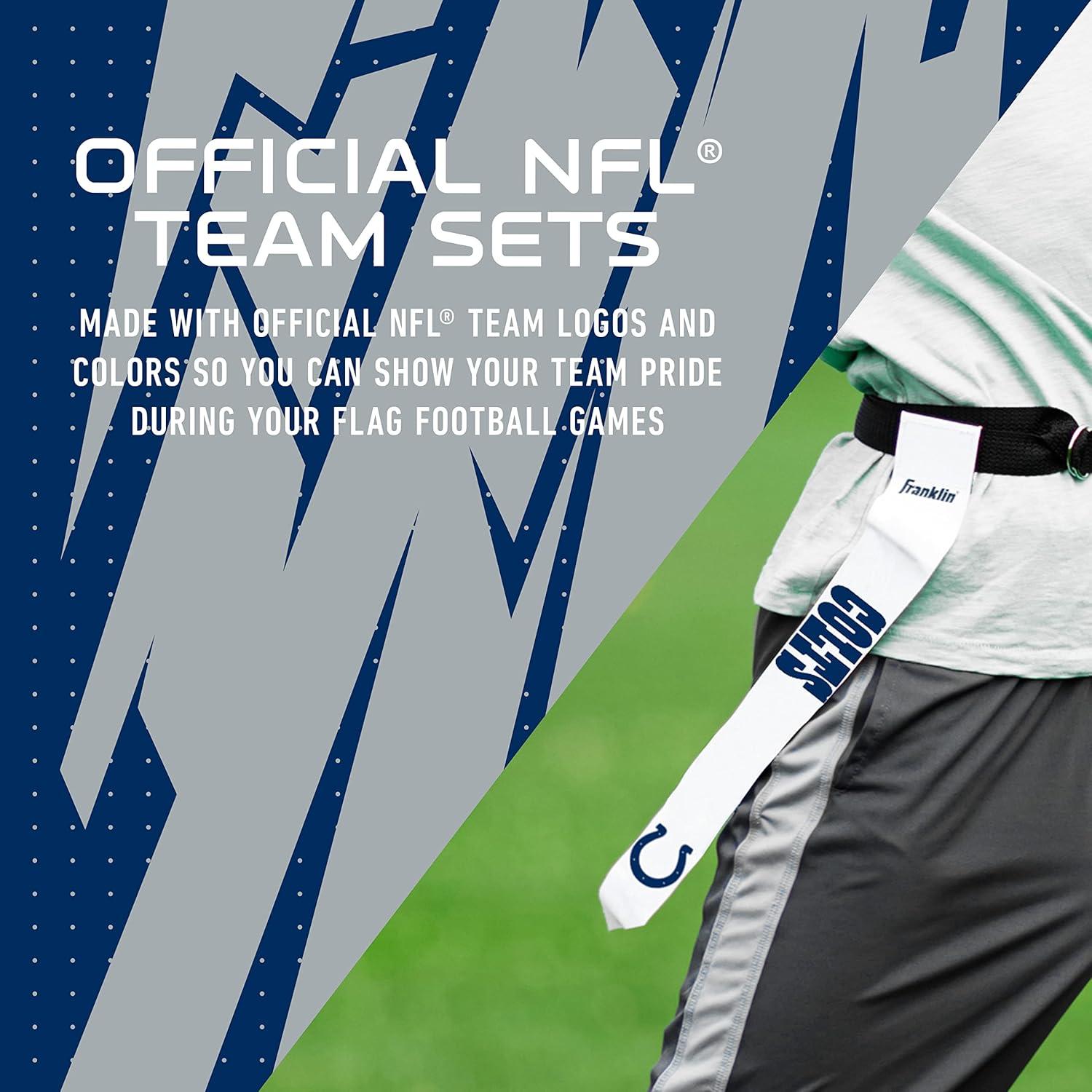 image:imageFranklin Sports NFL Team Flag Football Sets Belts Flags Kids Adults Fits Up to 36 Waist NFL LicensedIndianapolis Colts