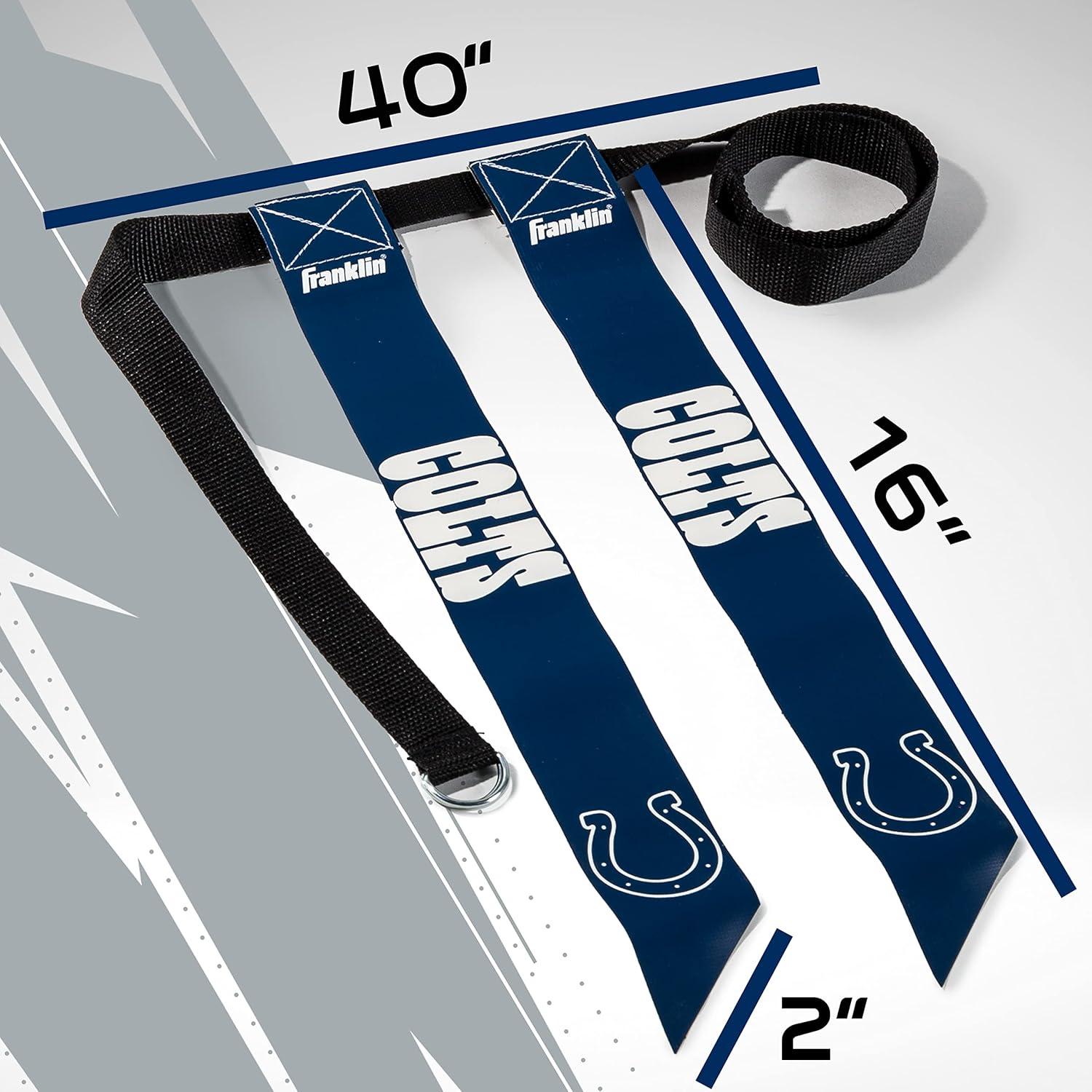 image:imageFranklin Sports NFL Team Flag Football Sets Belts Flags Kids Adults Fits Up to 36 Waist NFL LicensedIndianapolis Colts