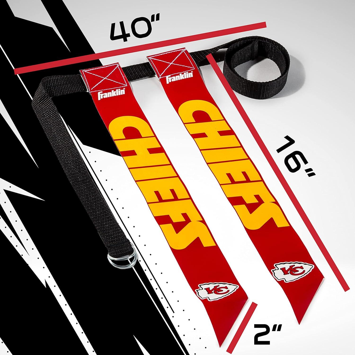 image:imageFranklin Sports NFL Team Flag Football Sets Belts Flags Kids Adults Fits Up to 36 Waist NFL LicensedKansas City Chiefs