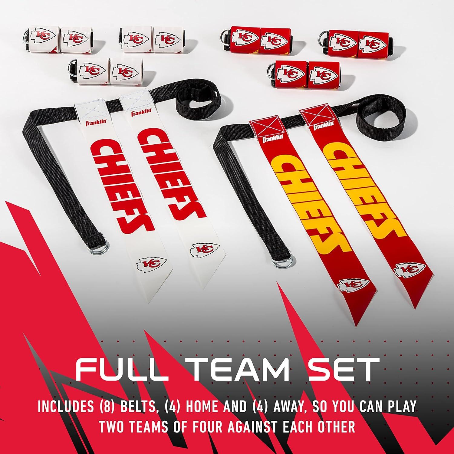 image:imageFranklin Sports NFL Team Flag Football Sets Belts Flags Kids Adults Fits Up to 36 Waist NFL LicensedKansas City Chiefs