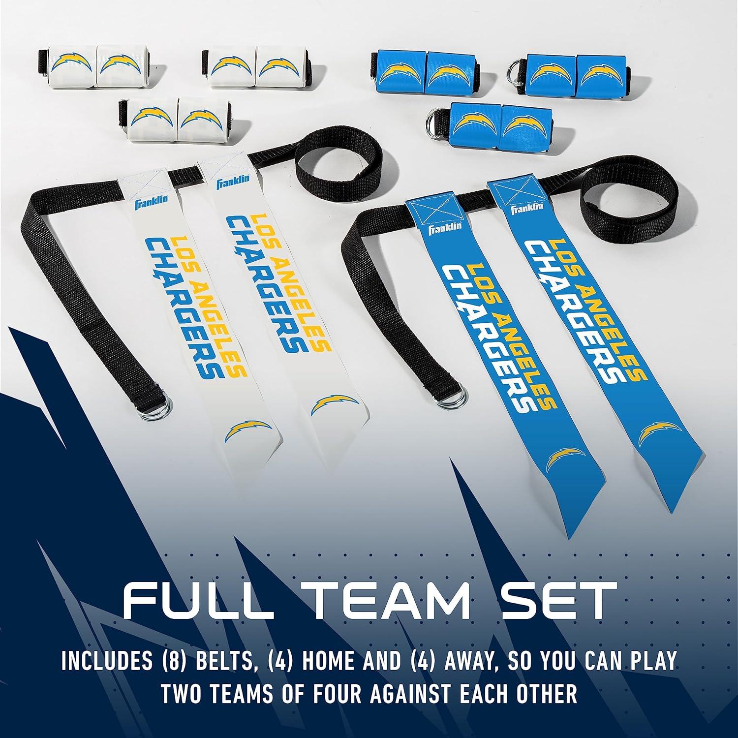 image:imageFranklin Sports NFL Team Flag Football Sets Belts Flags Kids Adults Fits Up to 36 Waist NFL LicensedLos Angeles Chargers