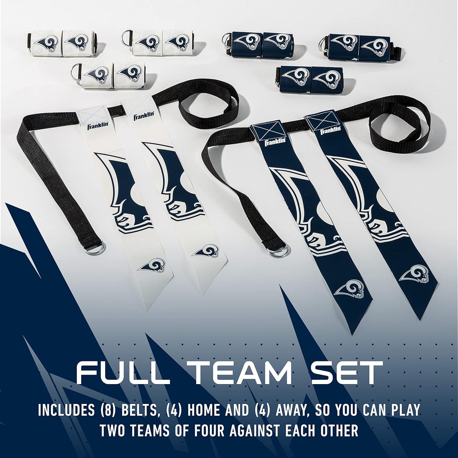 image:imageFranklin Sports NFL Team Flag Football Sets Belts Flags Kids Adults Fits Up to 36 Waist NFL LicensedLos Angeles Rams
