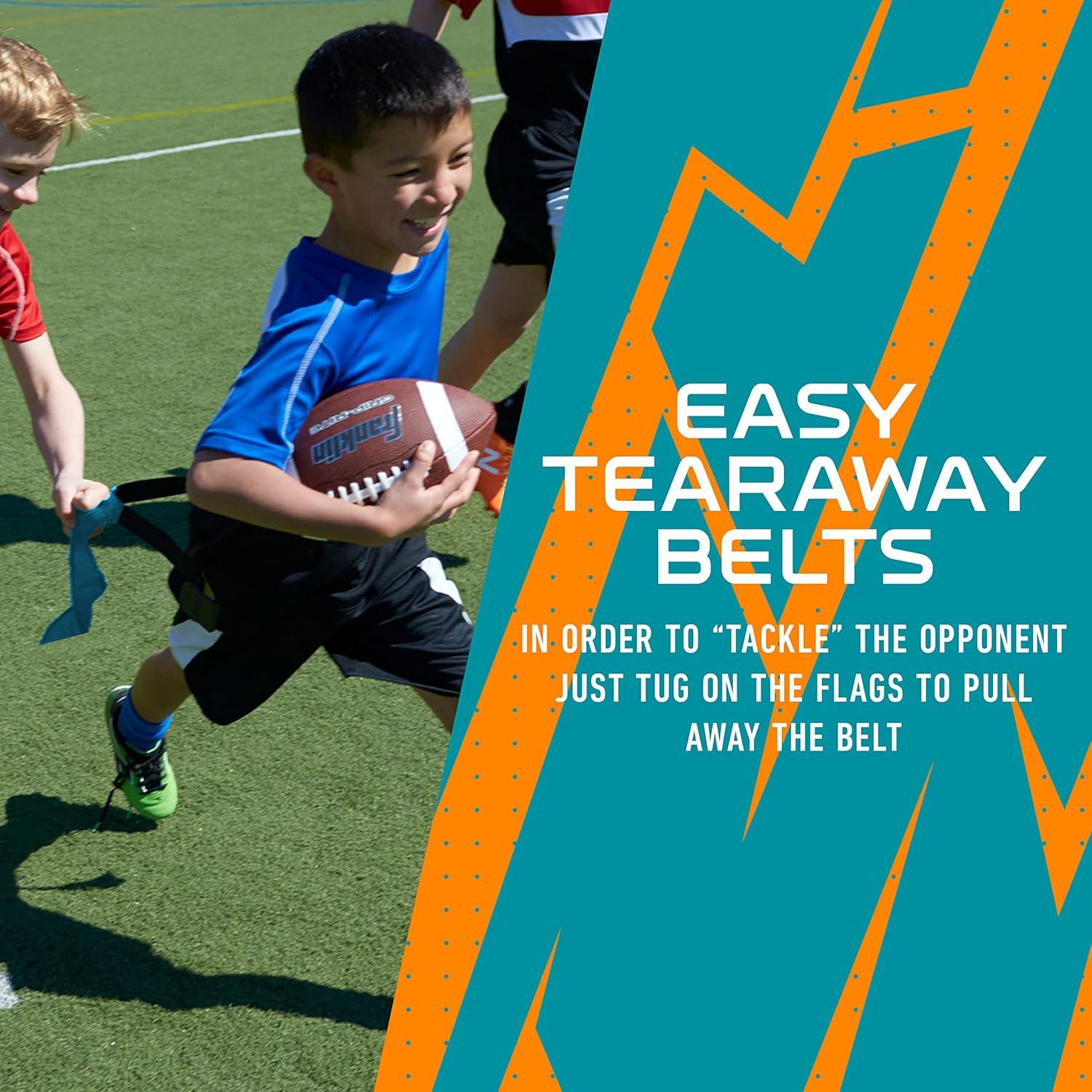 image:imageFranklin Sports NFL Team Flag Football Sets Belts Flags Kids Adults Fits Up to 36 Waist NFL LicensedMiami Dolphins