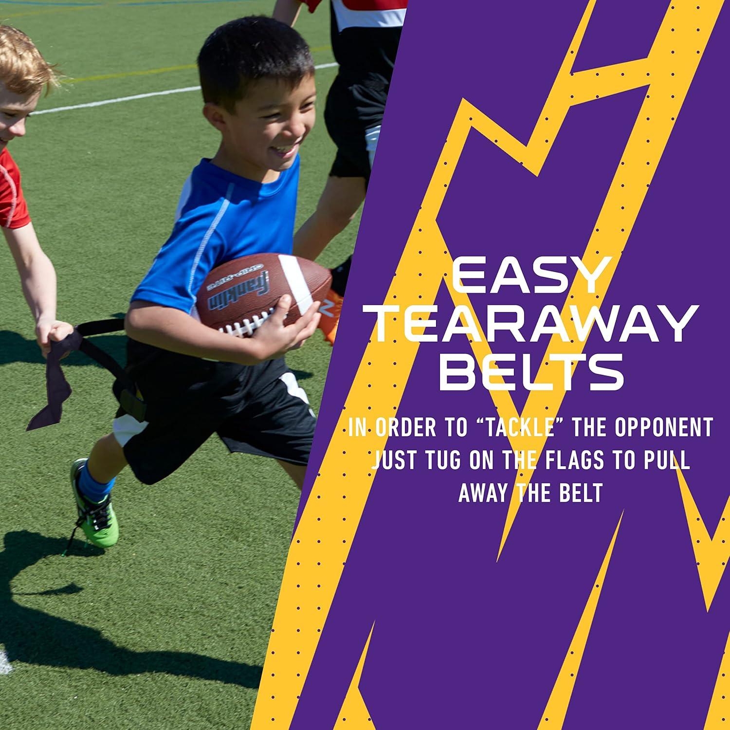 image:imageFranklin Sports NFL Team Flag Football Sets Belts Flags Kids Adults Fits Up to 36 Waist NFL LicensedMinnesota Vikings
