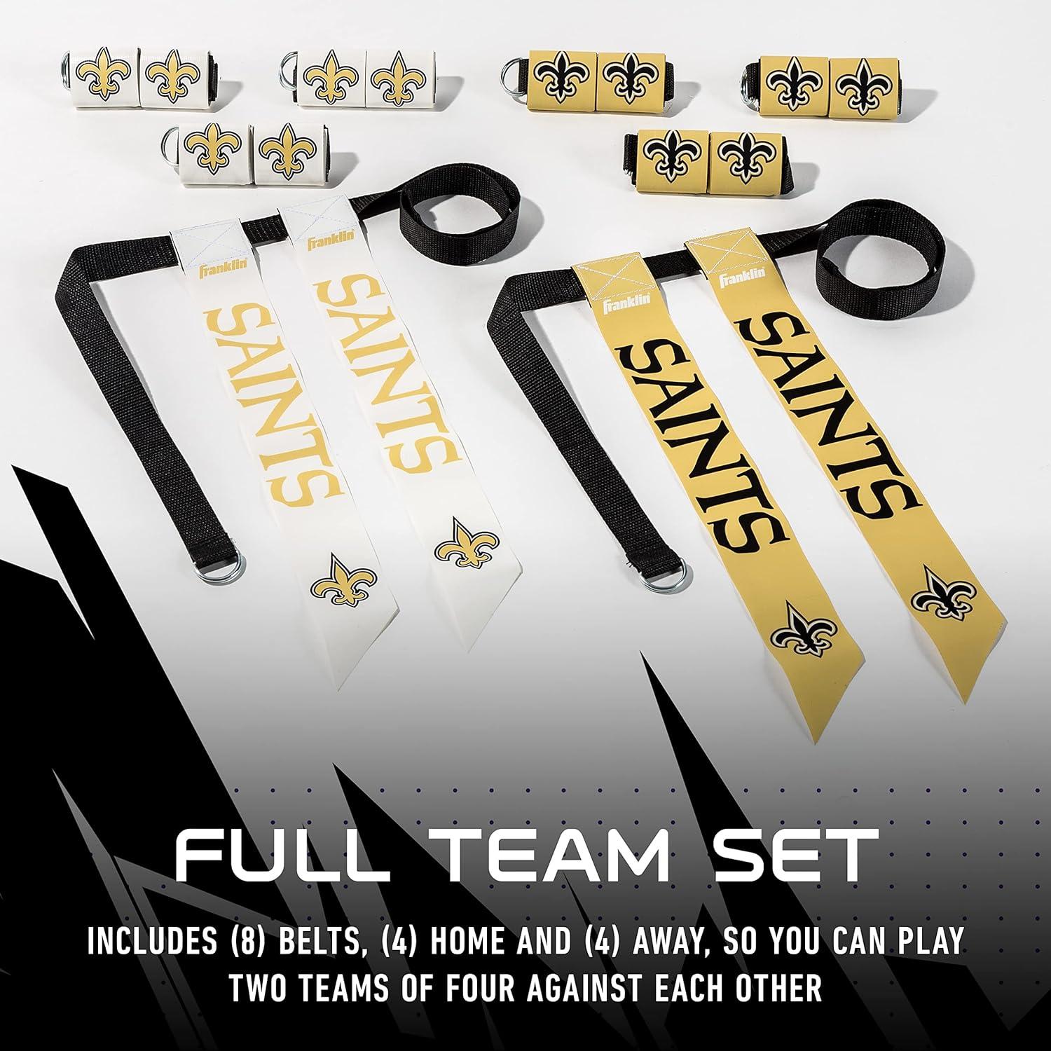 image:imageFranklin Sports NFL Team Flag Football Sets Belts Flags Kids Adults Fits Up to 36 Waist NFL LicensedNew Orleans Saints