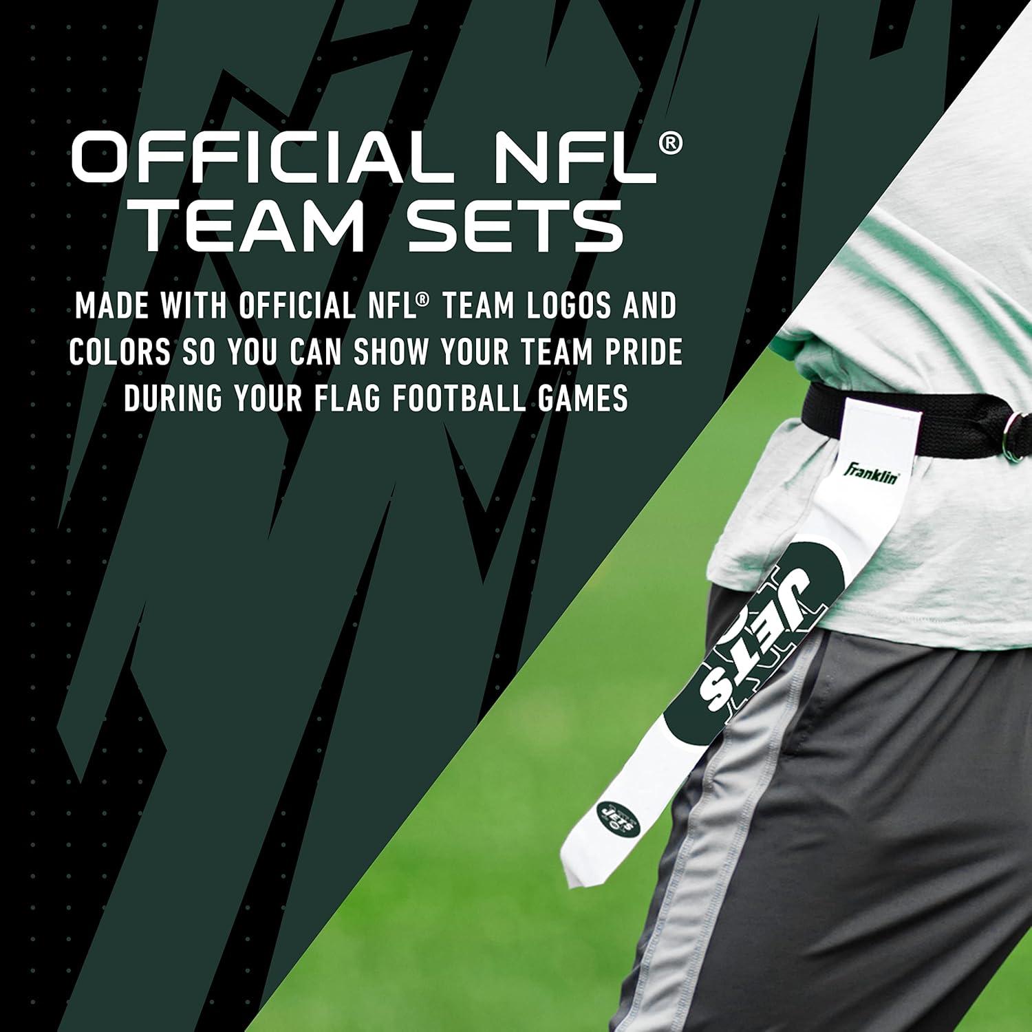 image:imageFranklin Sports NFL Team Flag Football Sets Belts Flags Kids Adults Fits Up to 36 Waist NFL LicensedNew York Jets 2