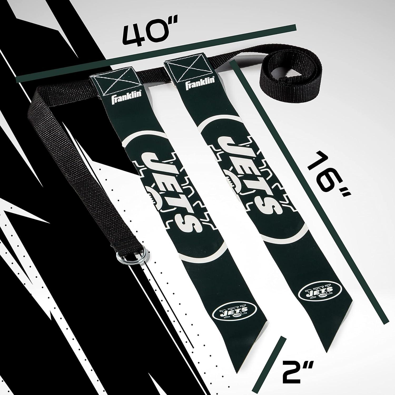 image:imageFranklin Sports NFL Team Flag Football Sets Belts Flags Kids Adults Fits Up to 36 Waist NFL LicensedNew York Jets 2