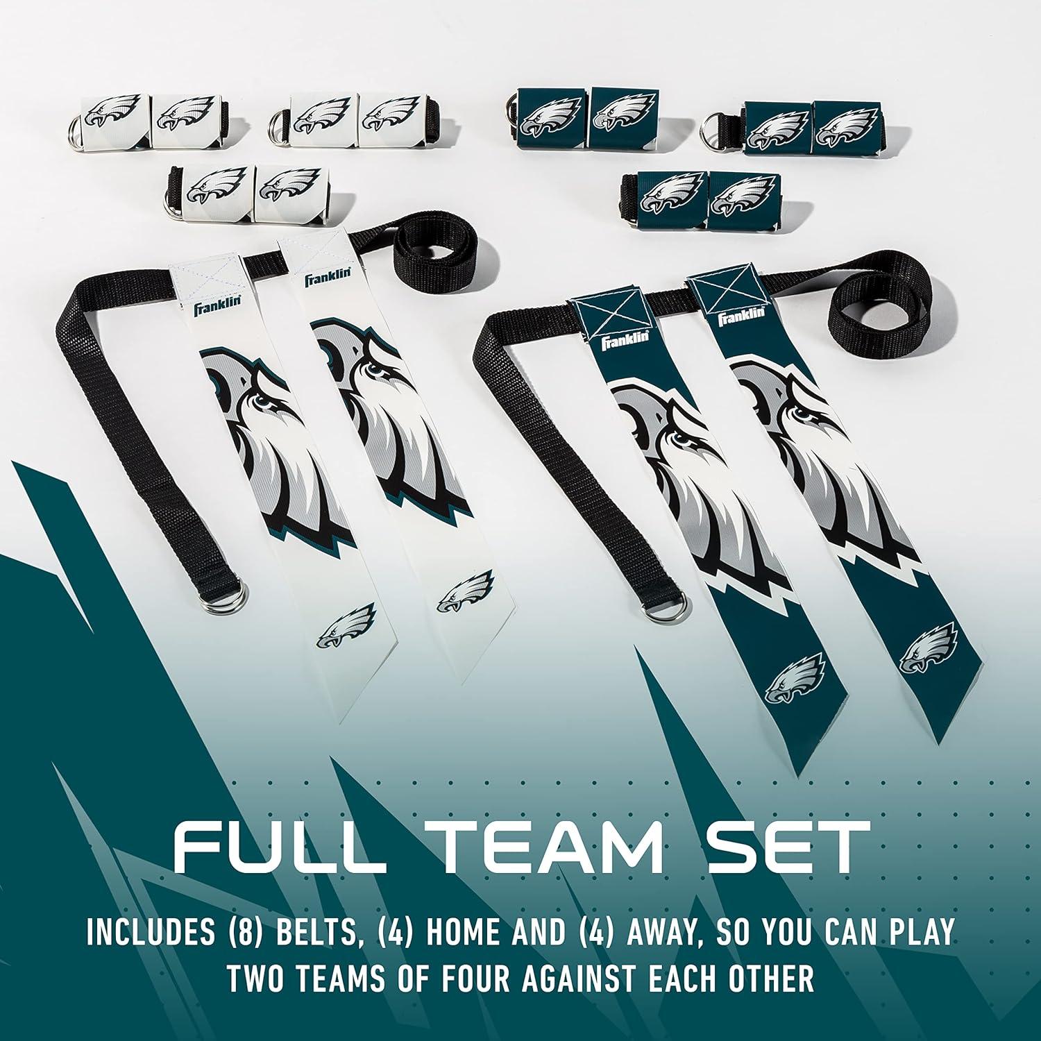image:imageFranklin Sports NFL Team Flag Football Sets Belts Flags Kids Adults Fits Up to 36 Waist NFL LicensedPhiladelphia Eagles