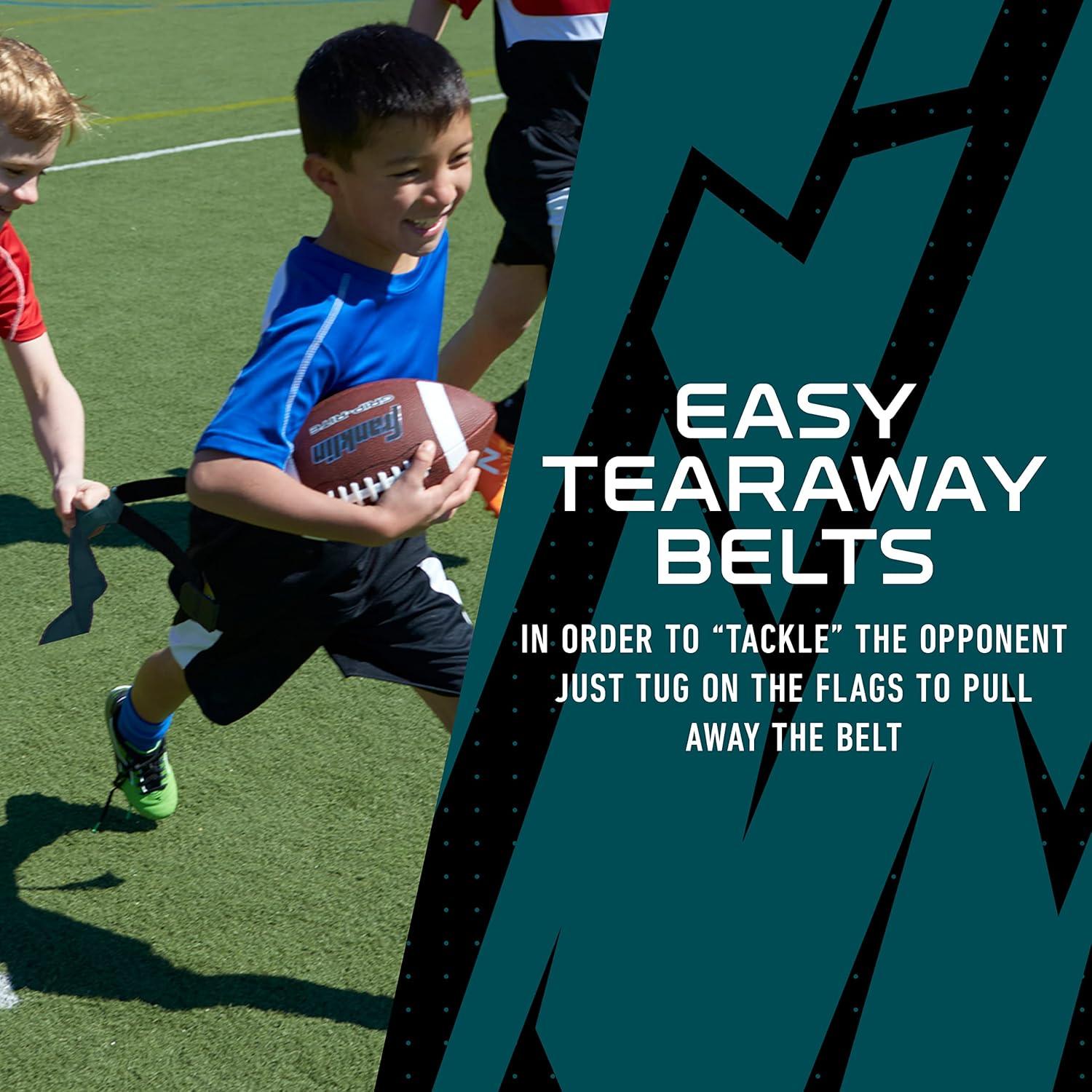 image:imageFranklin Sports NFL Team Flag Football Sets Belts Flags Kids Adults Fits Up to 36 Waist NFL LicensedPhiladelphia Eagles