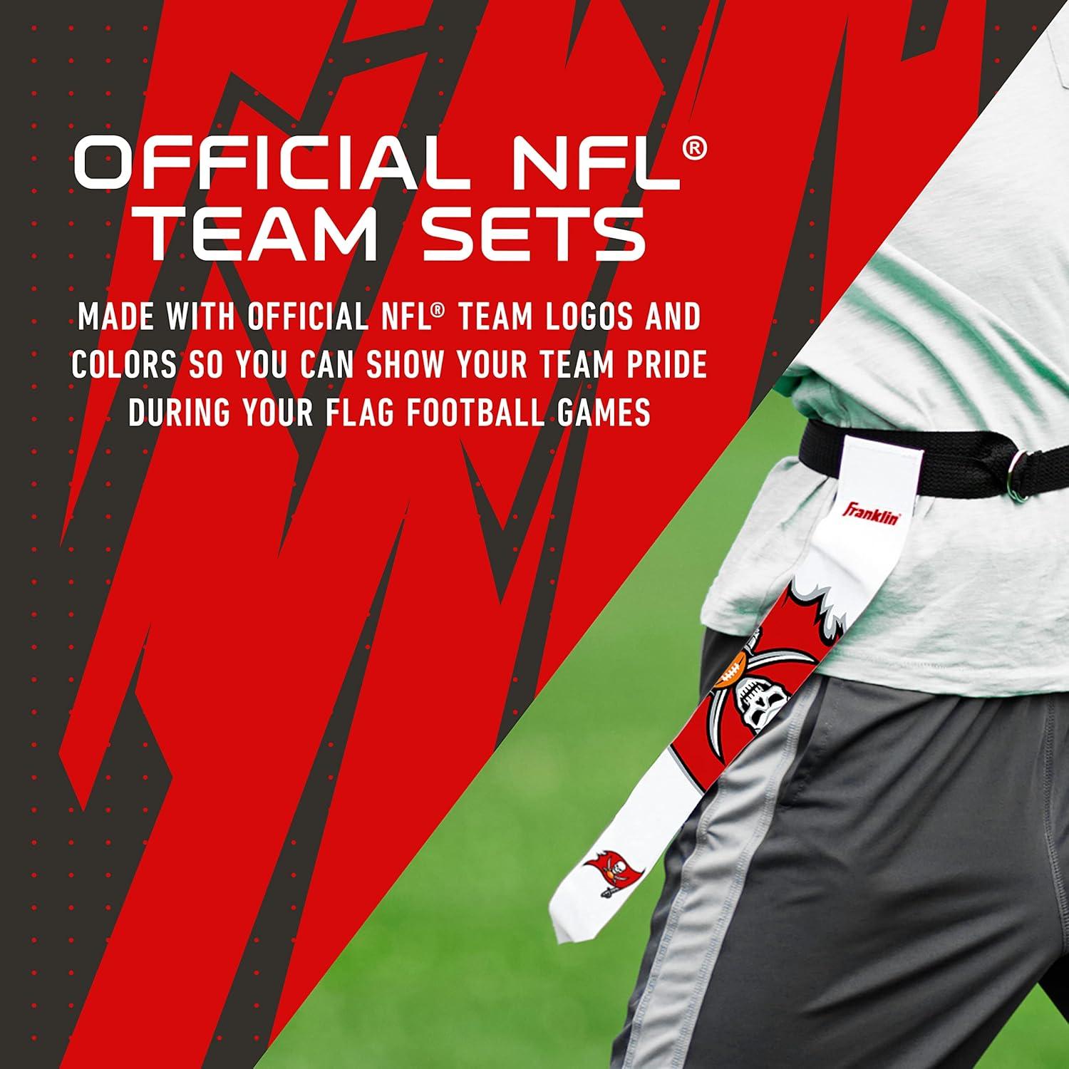 image:imageFranklin Sports NFL Team Flag Football Sets Belts Flags Kids Adults Fits Up to 36 Waist NFL LicensedTampa Bay Buccaneers