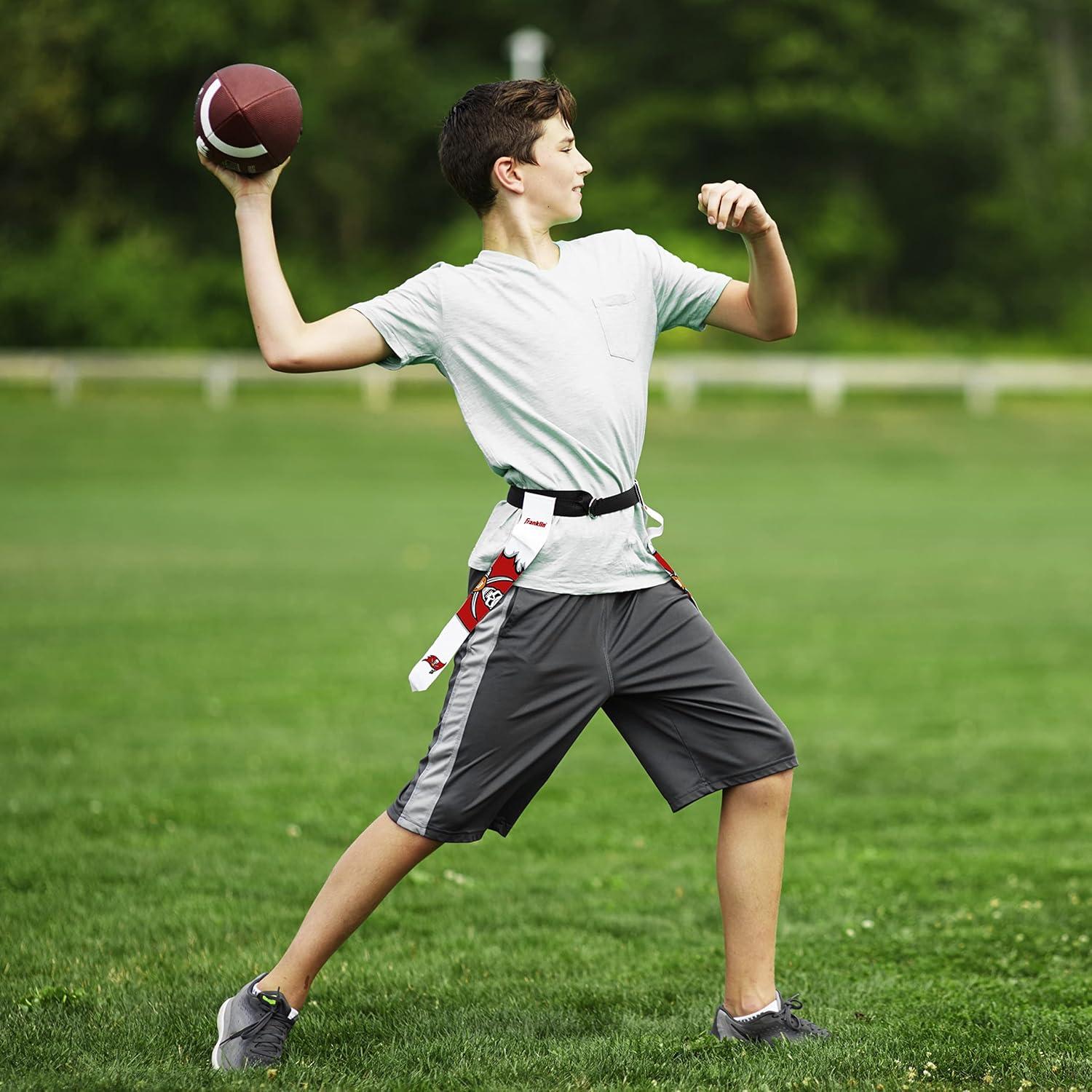 image:imageFranklin Sports NFL Team Flag Football Sets Belts Flags Kids Adults Fits Up to 36 Waist NFL LicensedTampa Bay Buccaneers
