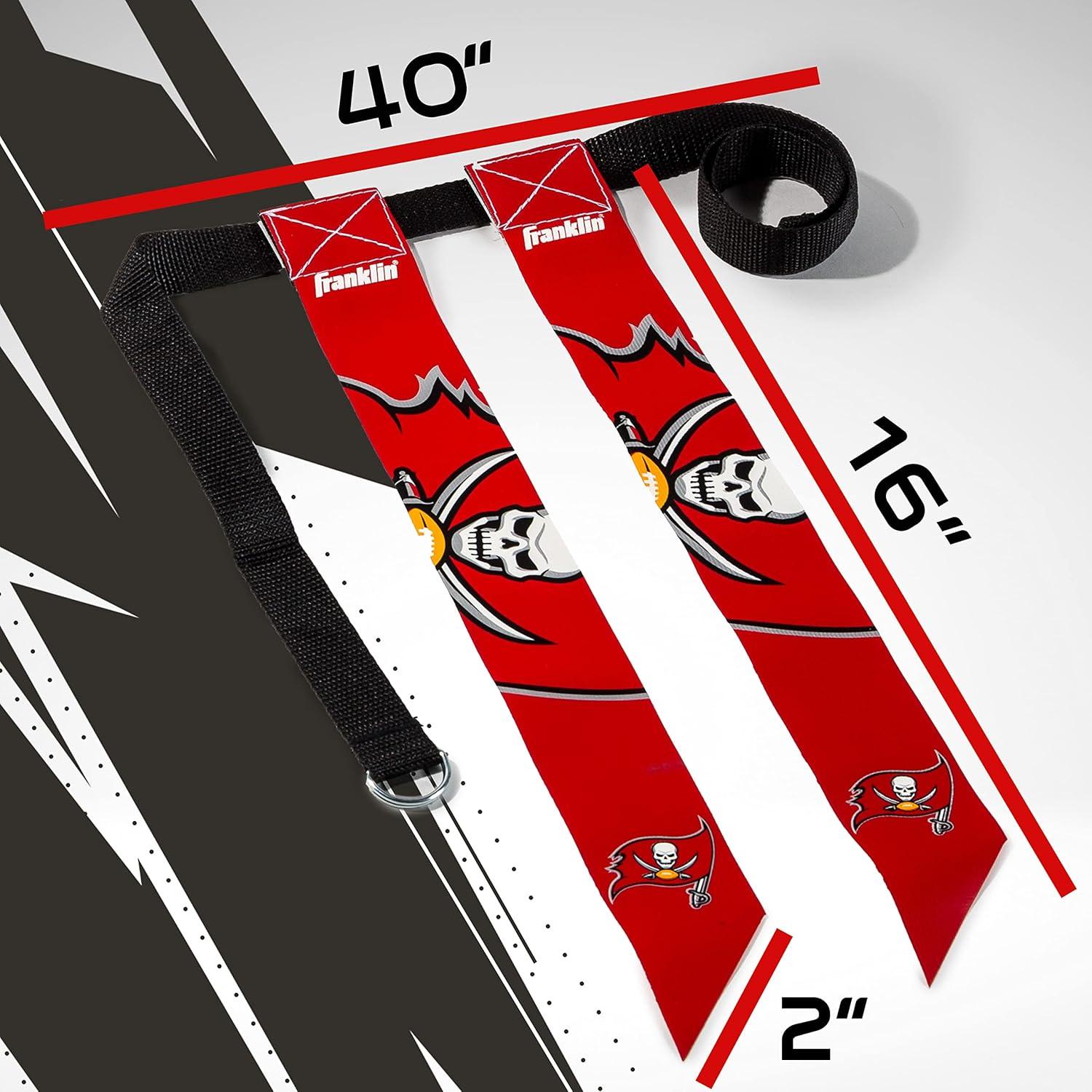 image:imageFranklin Sports NFL Team Flag Football Sets Belts Flags Kids Adults Fits Up to 36 Waist NFL LicensedTampa Bay Buccaneers