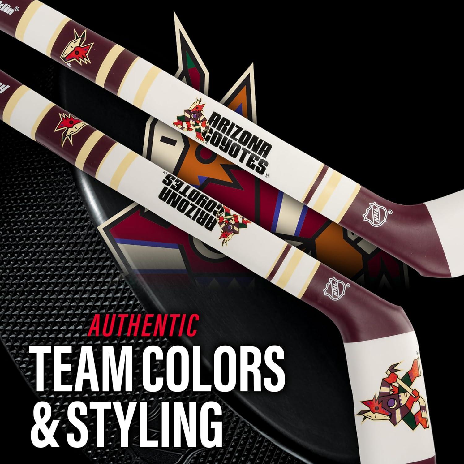 image:imageFranklin Sports NHL Team Mini Soft Hockey Stick Set NHL Team Soft Foam Mini Hockey Stick and Ball Great Toy for KidsArizona Coyotes