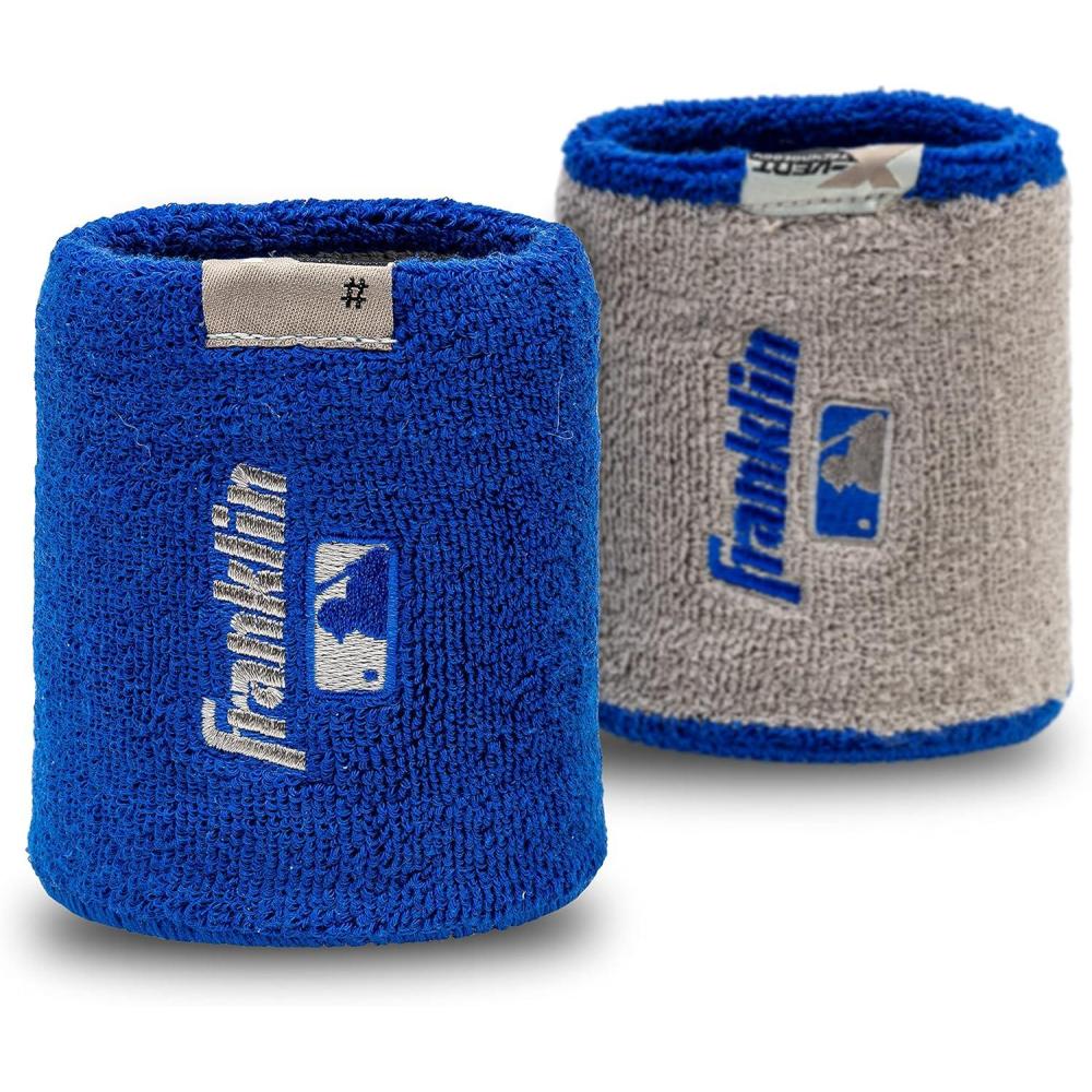 image:imageFranklin Sports MLB Wristbands Xvent Baseball Softball 4 inches Breathable DurableRoyal Gray
