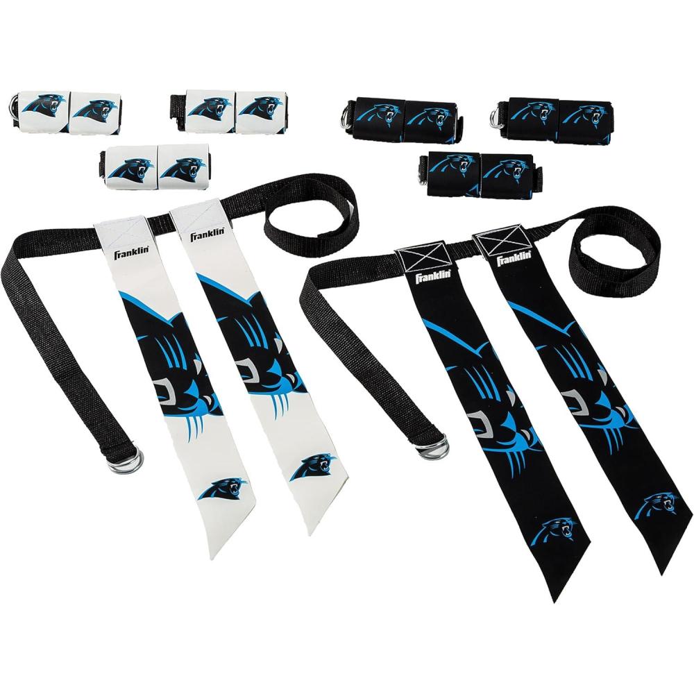 image:imageFranklin Sports NFL Team Flag Football Sets Belts Flags Kids Adults Fits Up to 36 Waist NFL LicensedCarolina Panthers