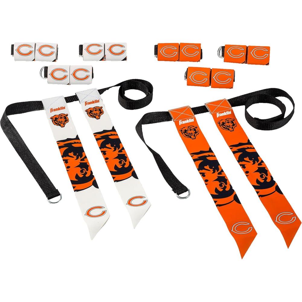 image:imageFranklin Sports NFL Team Flag Football Sets Belts Flags Kids Adults Fits Up to 36 Waist NFL LicensedChicago Bears
