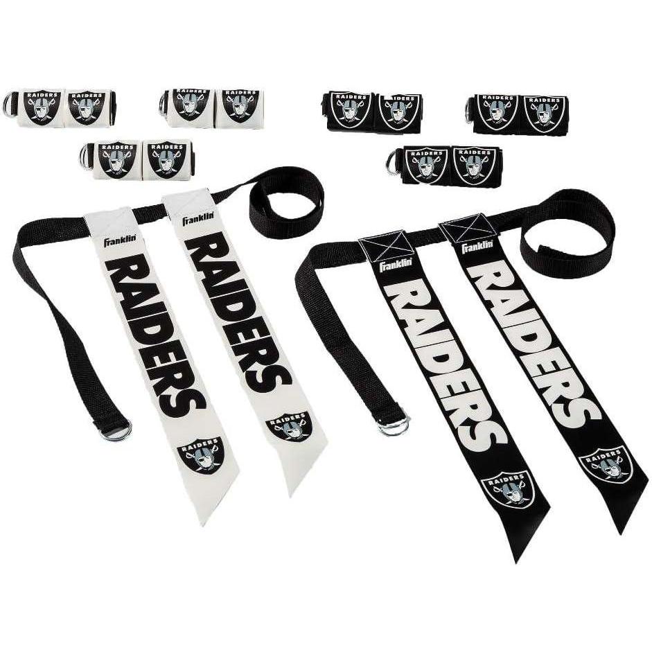 image:imageFranklin Sports NFL Team Flag Football Sets Belts Flags Kids Adults Fits Up to 36 Waist NFL LicensedLas Vegas Raiders