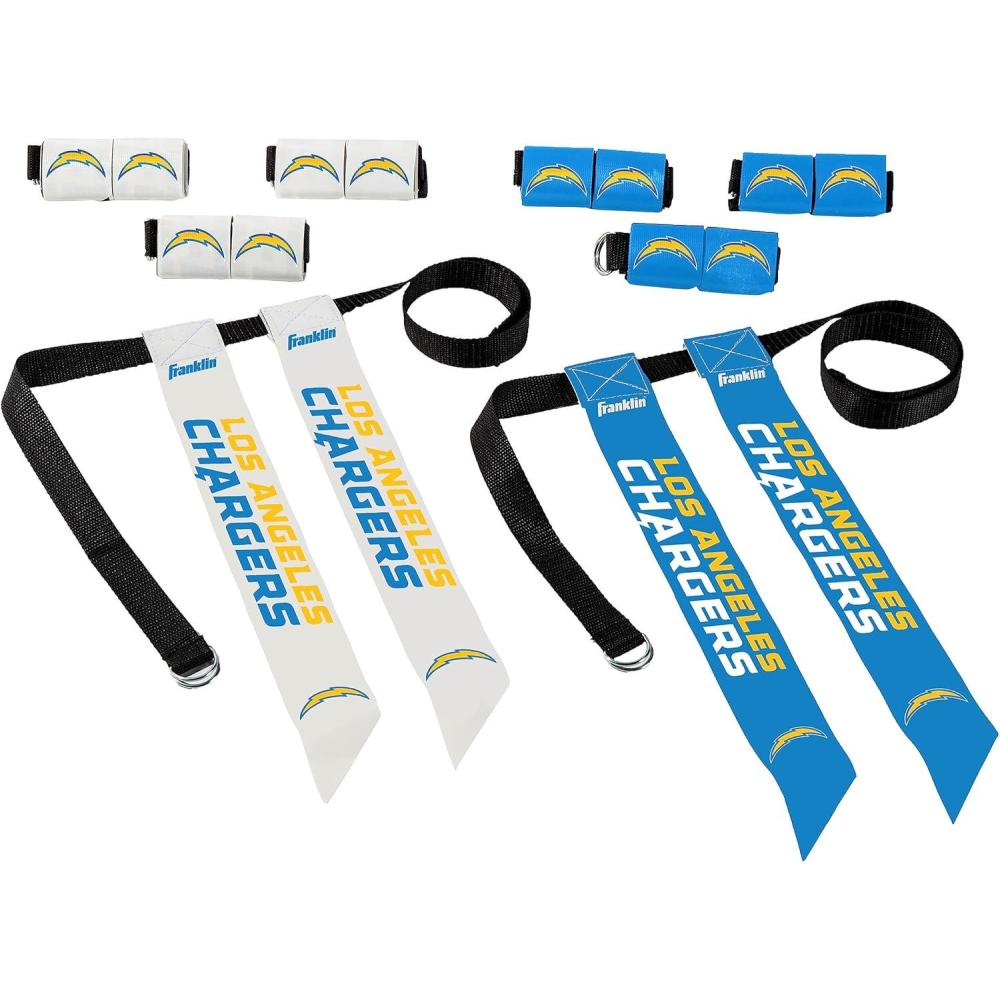 image:imageFranklin Sports NFL Team Flag Football Sets Belts Flags Kids Adults Fits Up to 36 Waist NFL LicensedLos Angeles Chargers