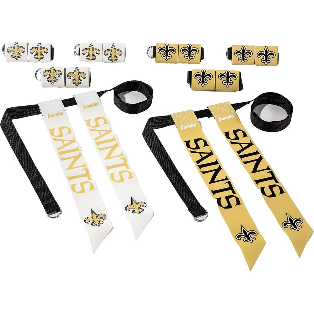 image:imageFranklin Sports NFL Team Flag Football Sets Belts Flags Kids Adults Fits Up to 36 Waist NFL LicensedNew Orleans Saints