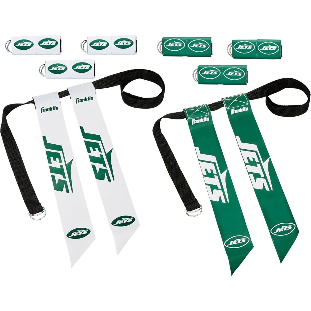 image:imageFranklin Sports NFL Team Flag Football Sets Belts Flags Kids Adults Fits Up to 36 Waist NFL LicensedNew York Jets