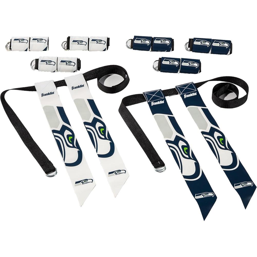 image:imageFranklin Sports NFL Team Flag Football Sets Belts Flags Kids Adults Fits Up to 36 Waist NFL LicensedSeattle Seahawks