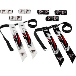 Franklin Sports NFL Team Flag Football Sets – Belts + Flags – Kids + Adults – Fits Up to 36″ Waist – NFL Licensed(Atlanta Falcons)