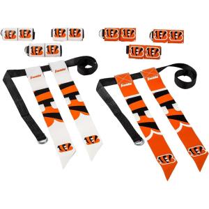 Franklin Sports NFL Team Flag Football Sets – Belts + Flags – Kids + Adults – Fits Up to 36″ Waist – NFL Licensed(Cincinnati Bengals)