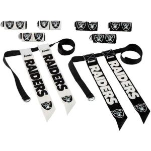 Franklin Sports NFL Team Flag Football Sets – Belts + Flags – Kids + Adults – Fits Up to 36″ Waist – NFL Licensed(Las Vegas Raiders)