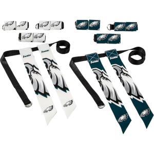 Franklin Sports NFL Team Flag Football Sets – Belts + Flags – Kids + Adults – Fits Up to 36″ Waist – NFL Licensed(Philadelphia Eagles)