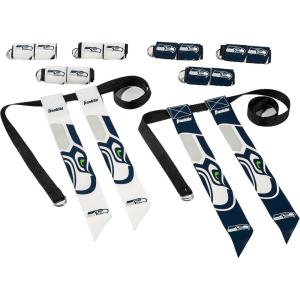 Franklin Sports NFL Team Flag Football Sets – Belts + Flags – Kids + Adults – Fits Up to 36″ Waist – NFL Licensed(Seattle Seahawks)