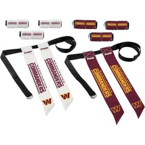 Franklin Sports NFL Team Flag Football Sets – Belts + Flags – Kids + Adults – Fits Up to 36″ Waist – NFL Licensed(Washington Commanders)