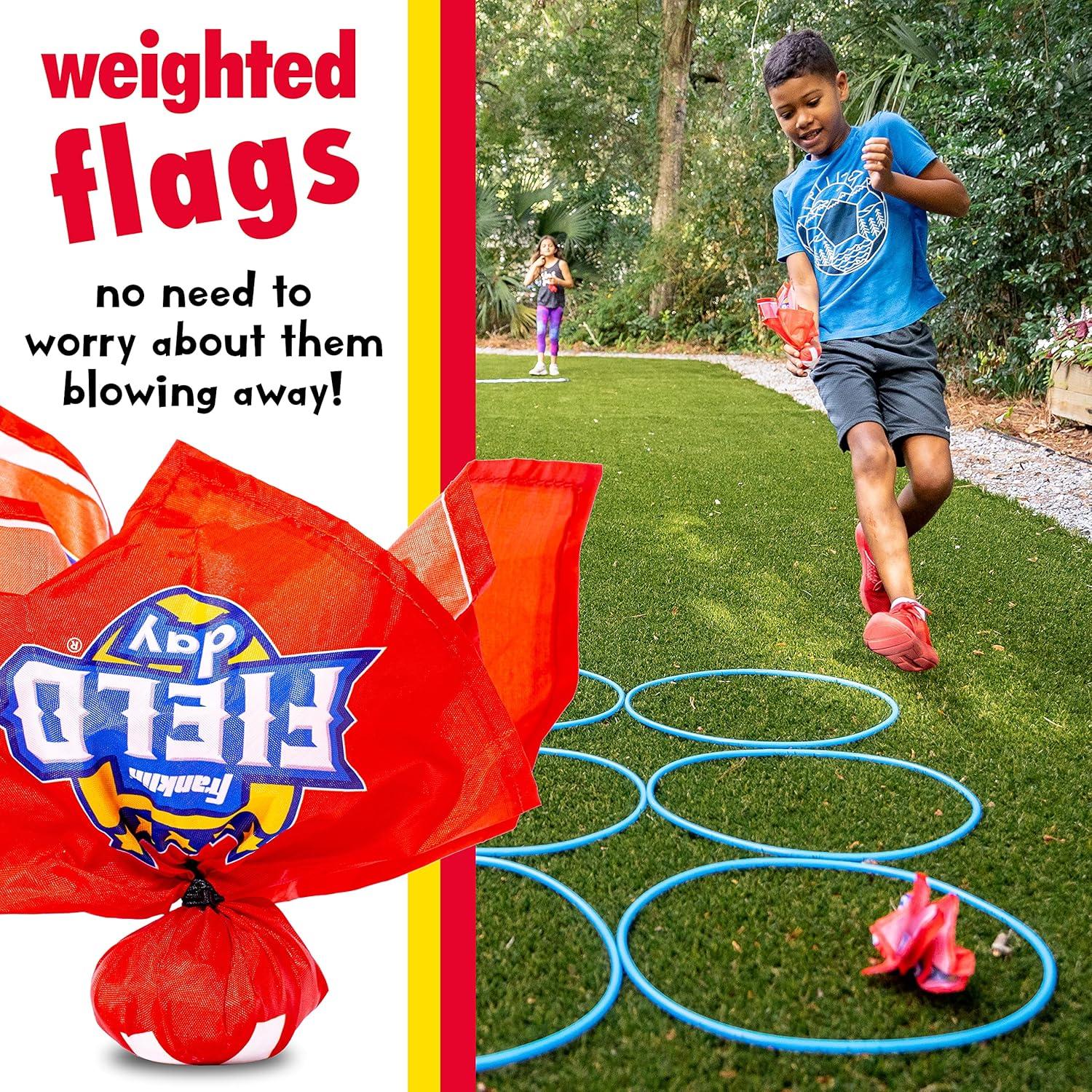 image:imageFranklin Field Day Deluxe Tic Tac Toe Racing for Kids and Adults Perfect for Backyard Play Includes 9 Play Space Hoops 6 Tic Tac Toe Weighted Flags and 1 Starting Line