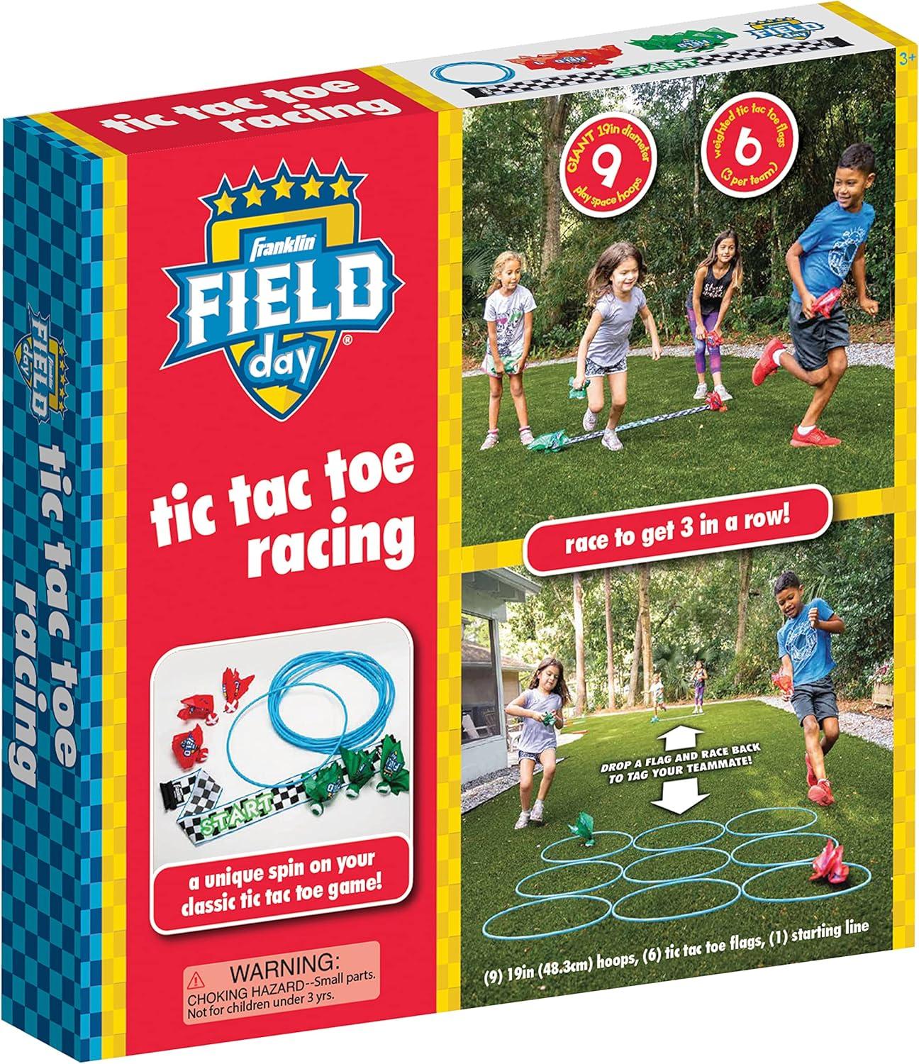 image:imageFranklin Field Day Deluxe Tic Tac Toe Racing for Kids and Adults Perfect for Backyard Play Includes 9 Play Space Hoops 6 Tic Tac Toe Weighted Flags and 1 Starting Line