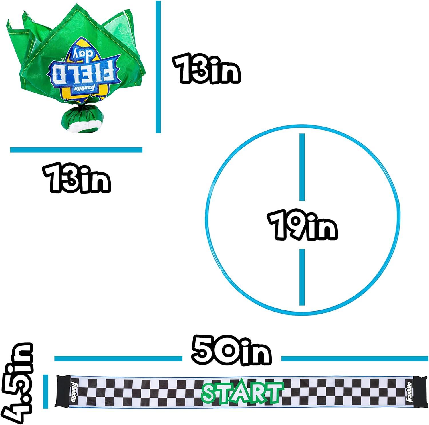 image:imageFranklin Field Day Deluxe Tic Tac Toe Racing for Kids and Adults Perfect for Backyard Play Includes 9 Play Space Hoops 6 Tic Tac Toe Weighted Flags and 1 Starting Line
