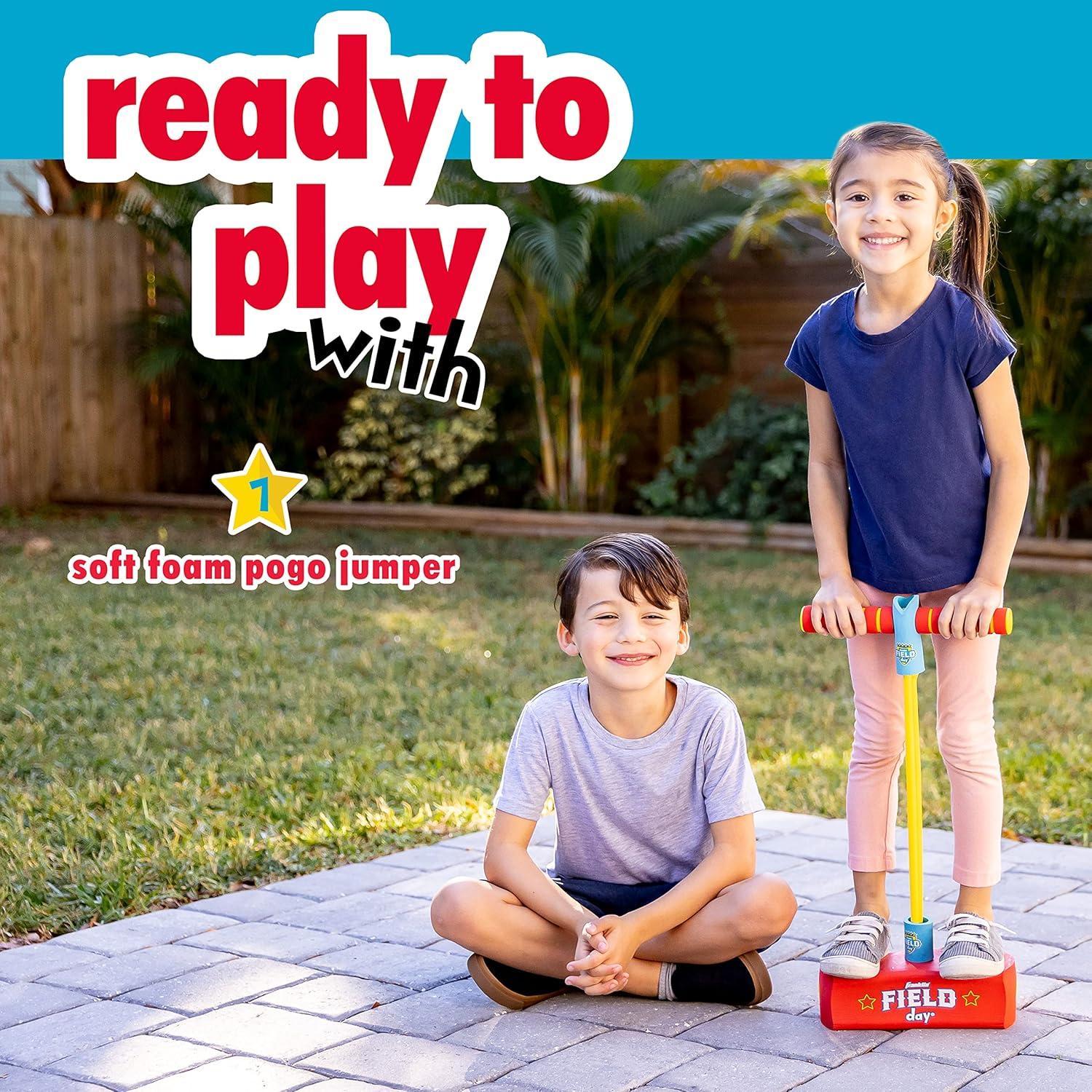image:imageFranklin Field Day Kids Toy Pogo Stick Kids Foam Pogo Jumper Hopper for Ages 3 Perfect for Indoor Outdoor Toy Boys Girls Foam Jumper Ages 3Franklin Field Day