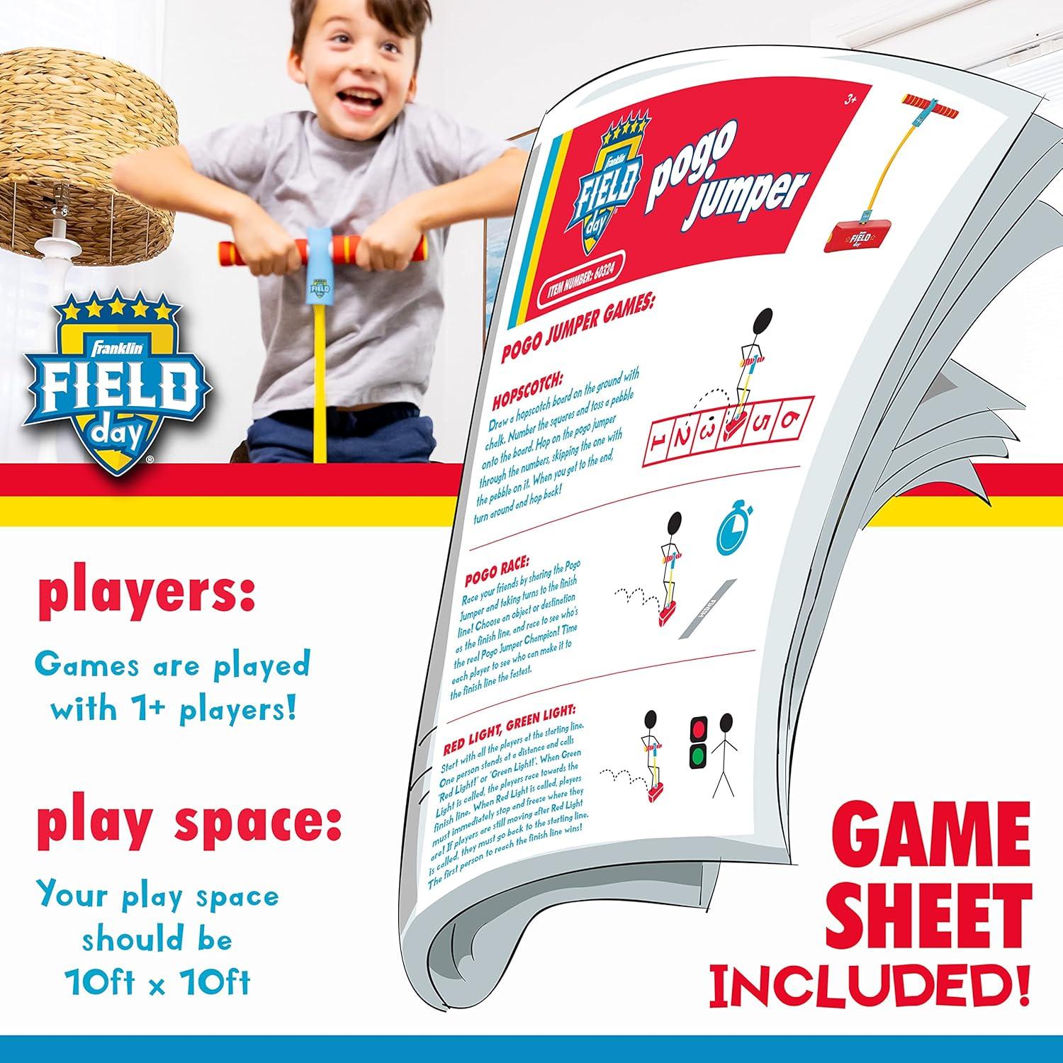 image:imageFranklin Field Day Kids Toy Pogo Stick Kids Foam Pogo Jumper Hopper for Ages 3 Perfect for Indoor Outdoor Toy Boys Girls Foam Jumper Ages 3Franklin Field Day