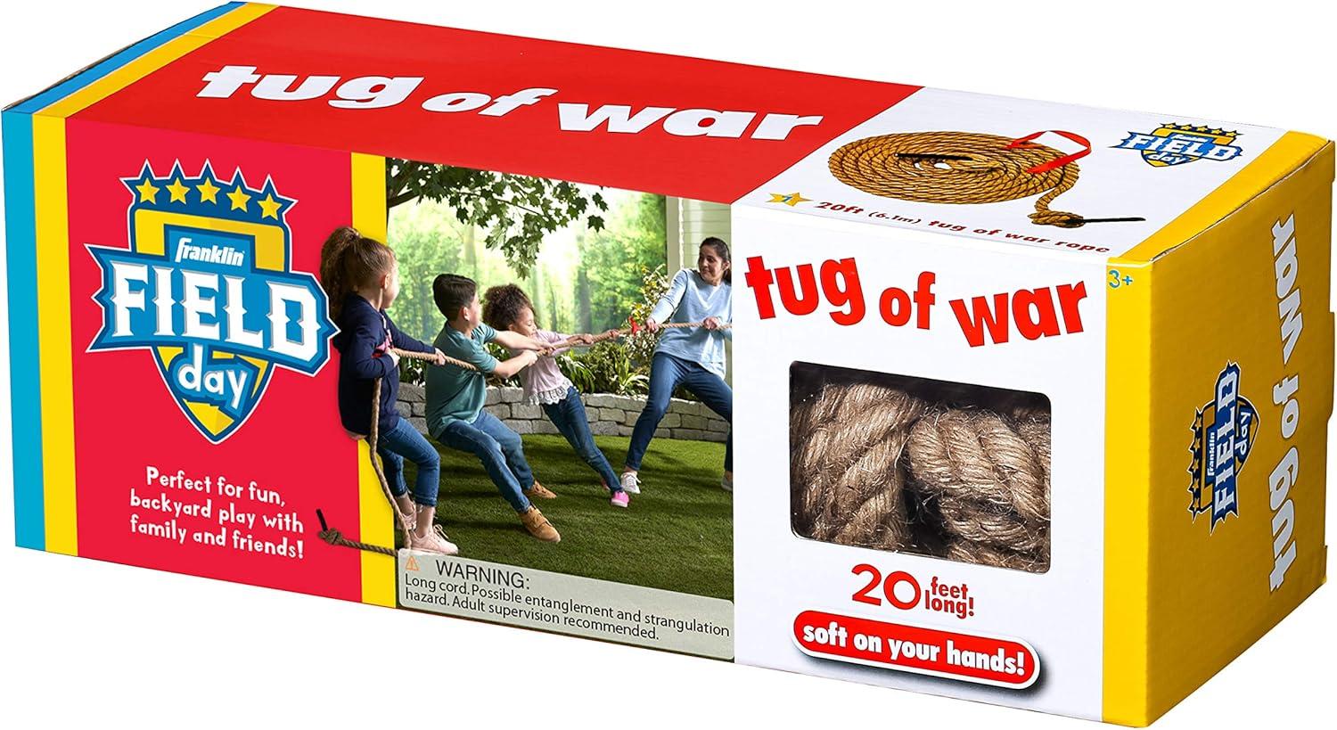 image:imageFranklin Field Day Tug of War Rope with Flag for Kids and Adults Perfect for Team Building 20ft Long