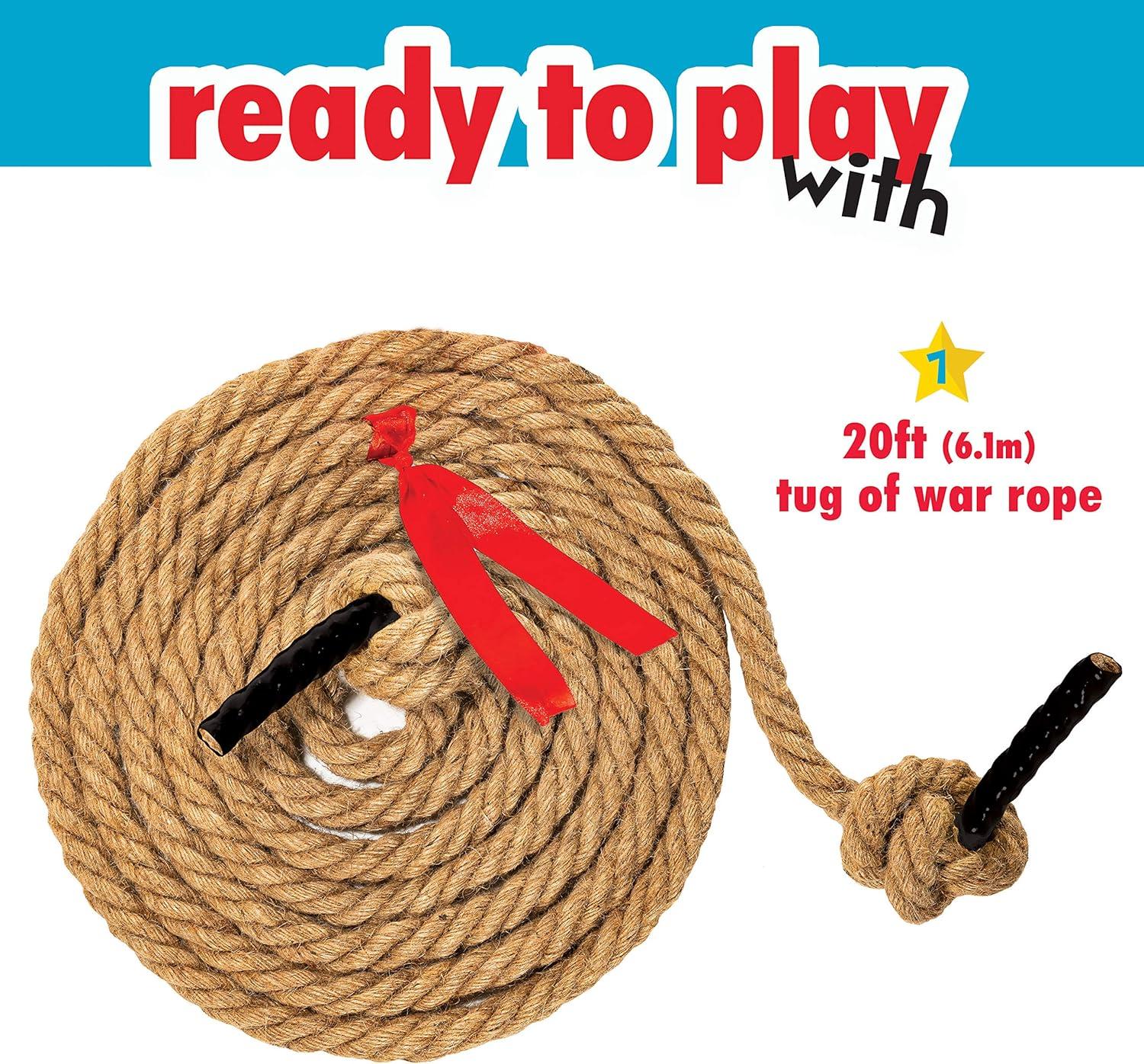 image:imageFranklin Field Day Tug of War Rope with Flag for Kids and Adults Perfect for Team Building 20ft Long
