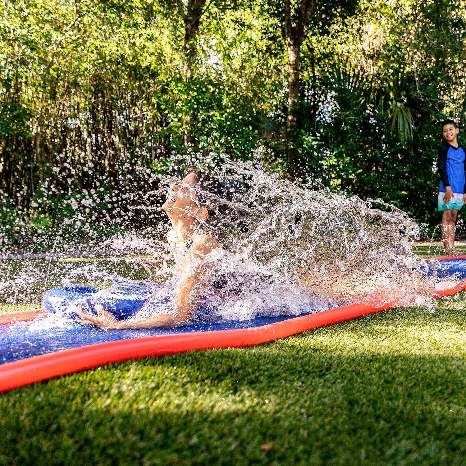 image:imageFranklin Sports Aqua Ride Kids Backyard Waterslide Aqua Ride 25 Foot Lawn Water Sliding Mat 1 Inflatable Surf Board Outdoor Kids Water Toy